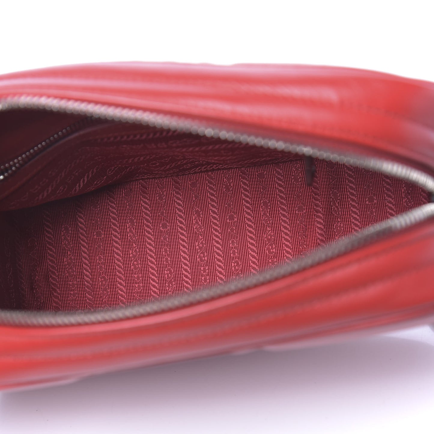 Soft Calfskin Diagramme Crossbody Bag Fuoco