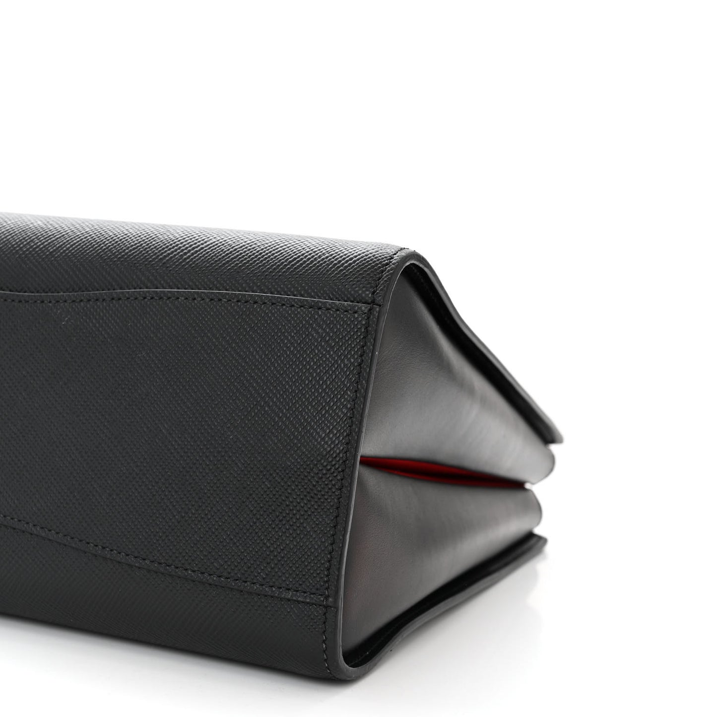Saffiano City Calfskin Large Bibliothèque Top Handle