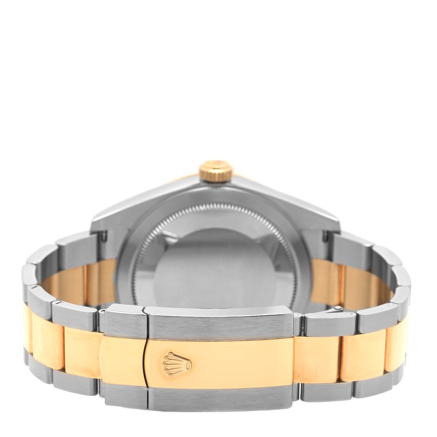 Stainless Steel 18K Yellow Gold 42mm Oyster Perpetual Sky-Dweller Watch Champagne 326933