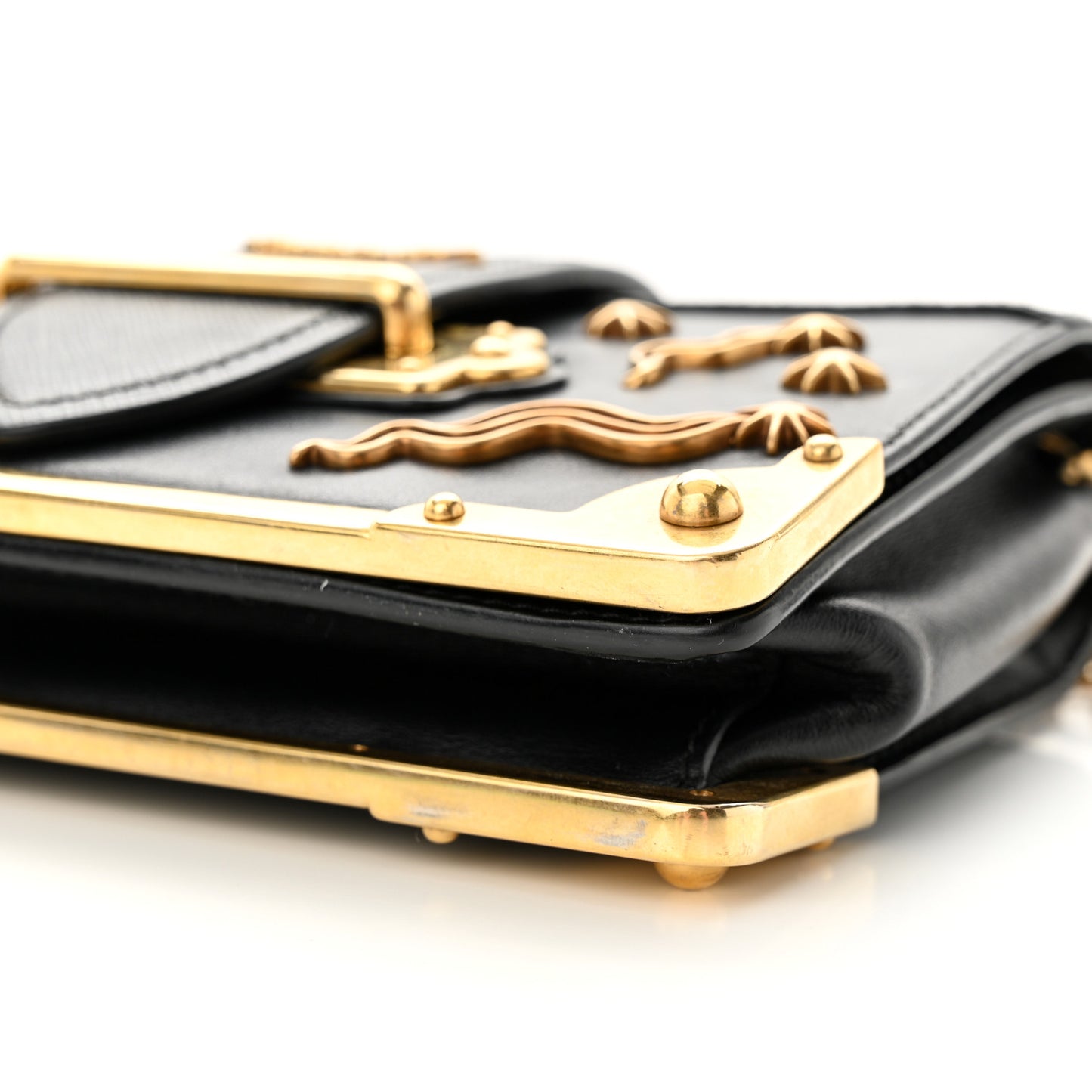 City Calf Saffiano Cahier Astrology Bag Black
