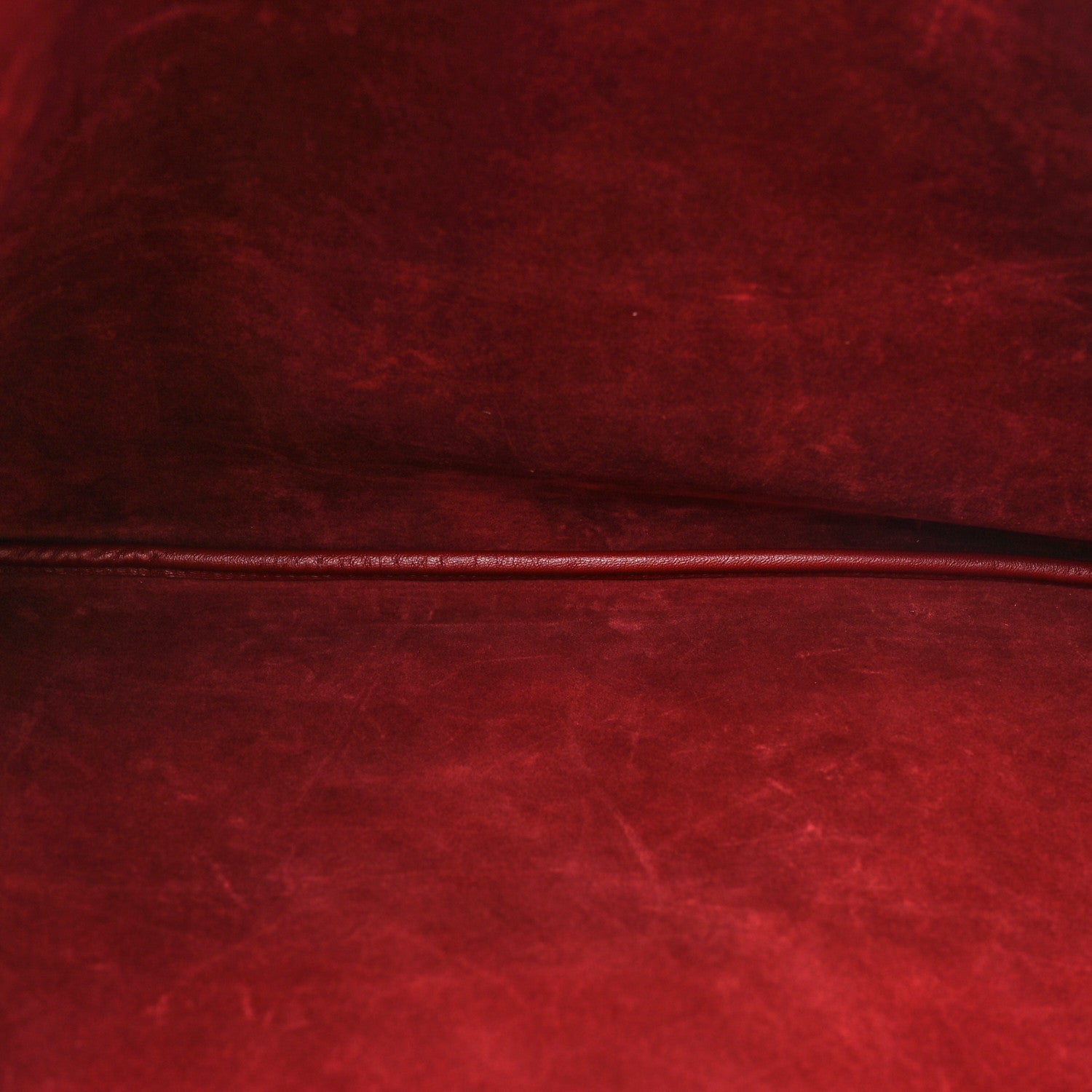 Saint Laurent Smooth Calfskin Paris VII Large Flat Hobo Red 6 of 15