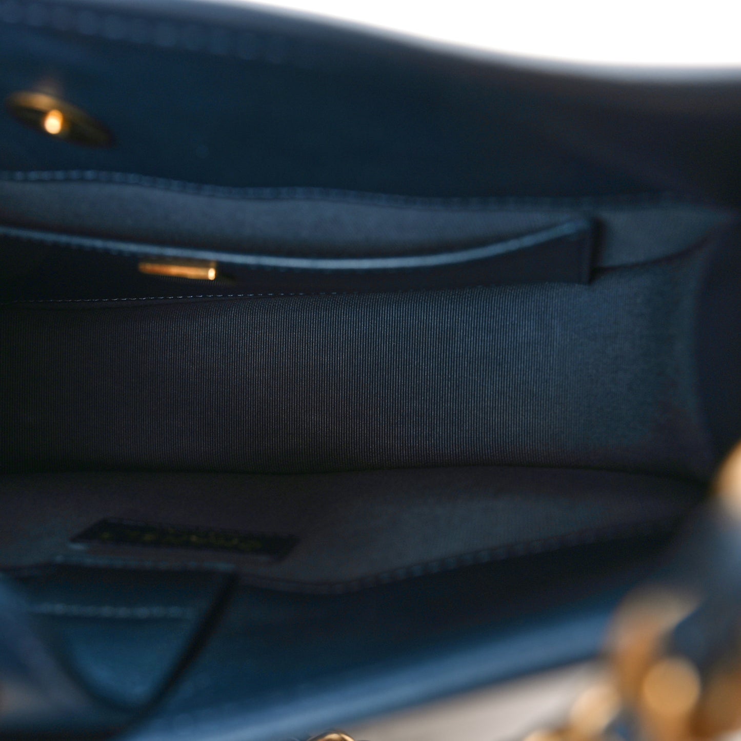 Washed Denim Quilted Hobo Blue