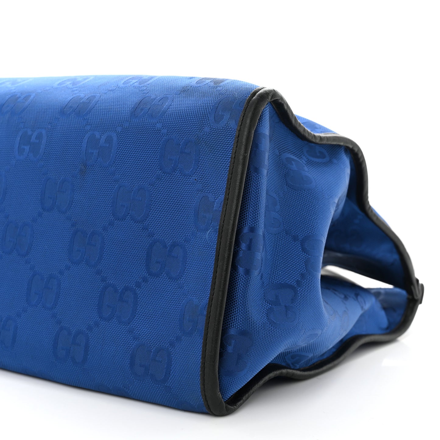 Econyl Nylon Monogram Large Off The Grid Tote Bag Guilted Blue Black