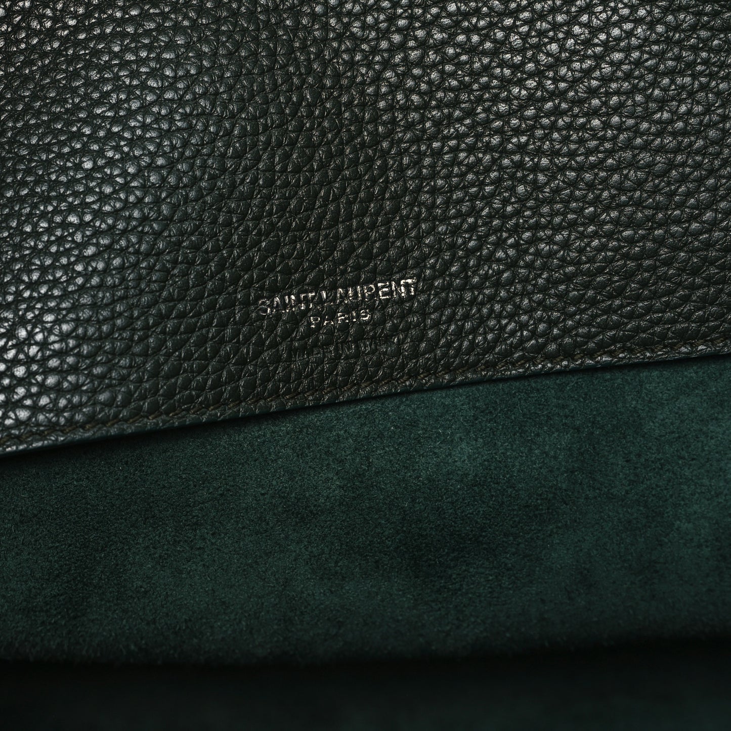 Grained Calfskin Small Supple Sac De Jour Dark Vert