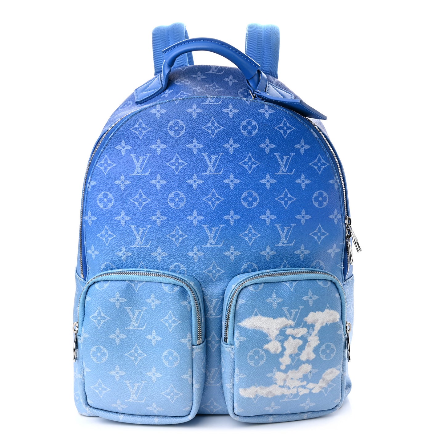 Monogram Clouds Multipockets Backpack Blue