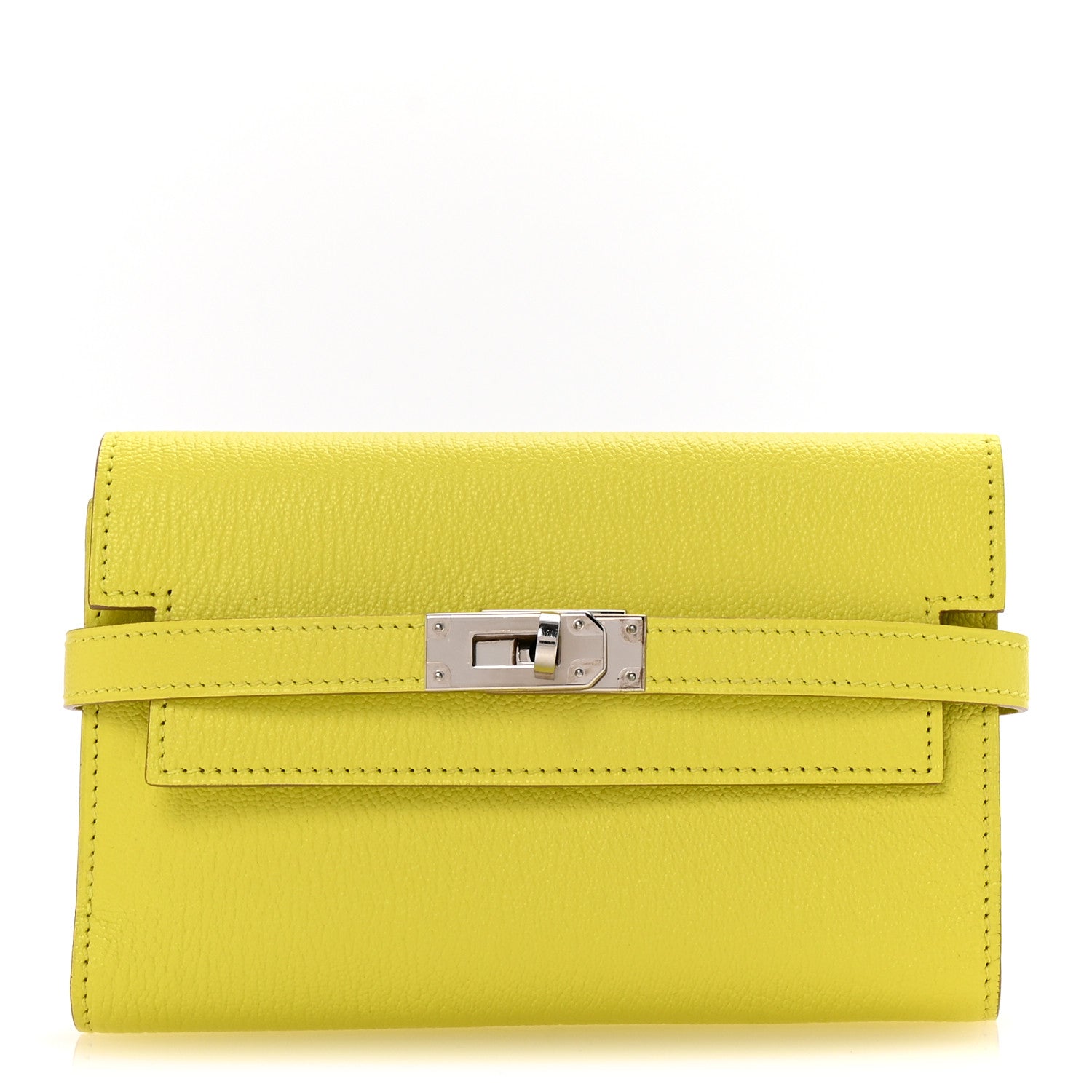 Hermes Chevre Mysore Medium Kelly Wallet Lime 1730787 – FASHIONPHILE