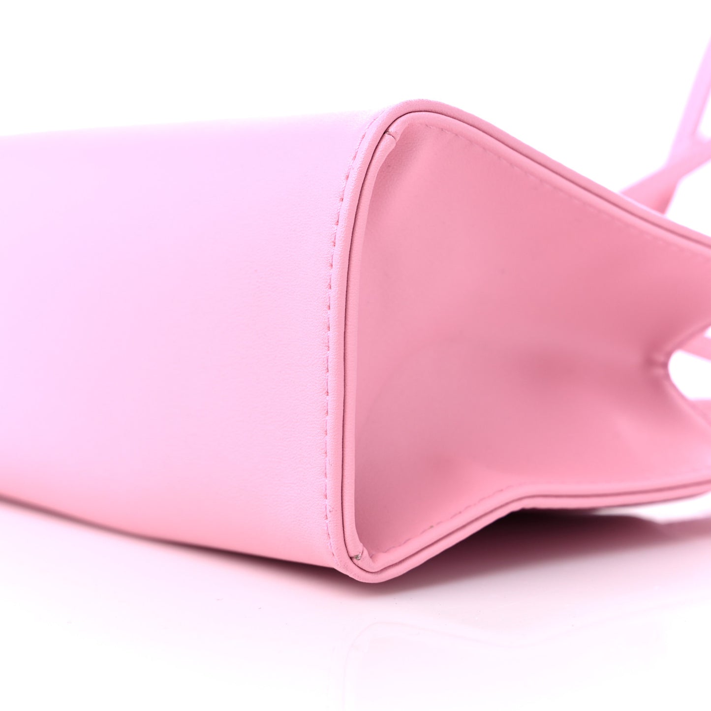 Vegan Leather Small Shopping Bag Bubblegum