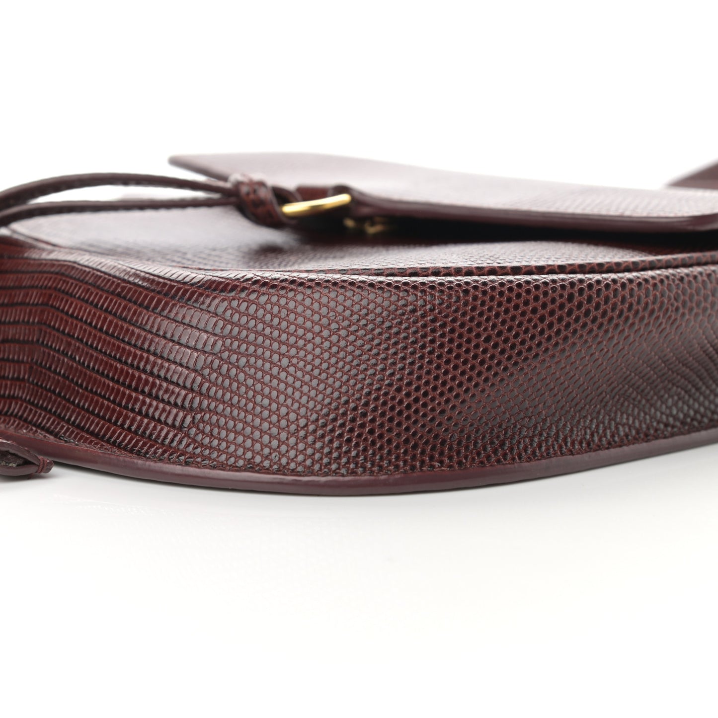 Lizard Small Datcha Satchel Bag Brown