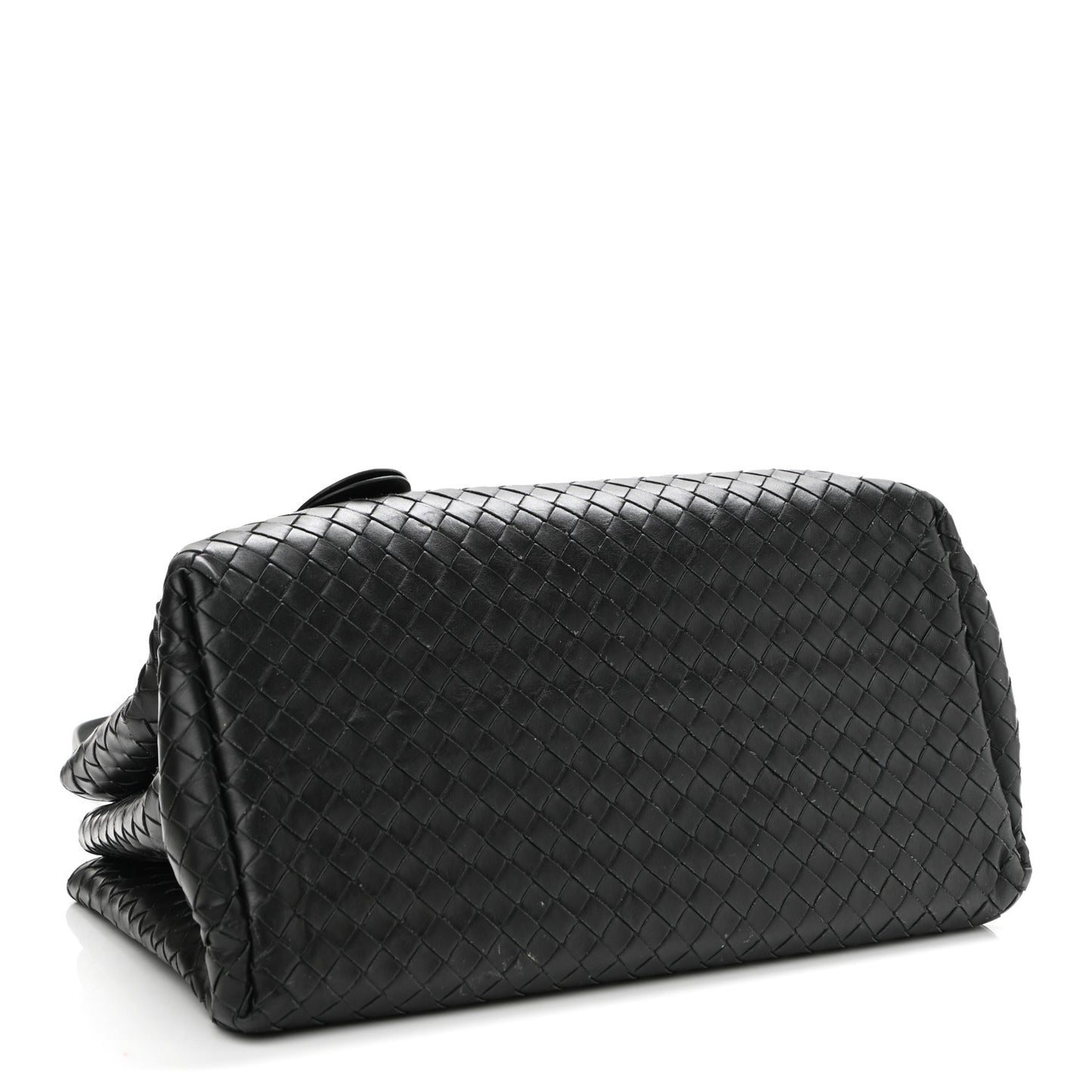 Light Calf Intrecciato Small Roma Black