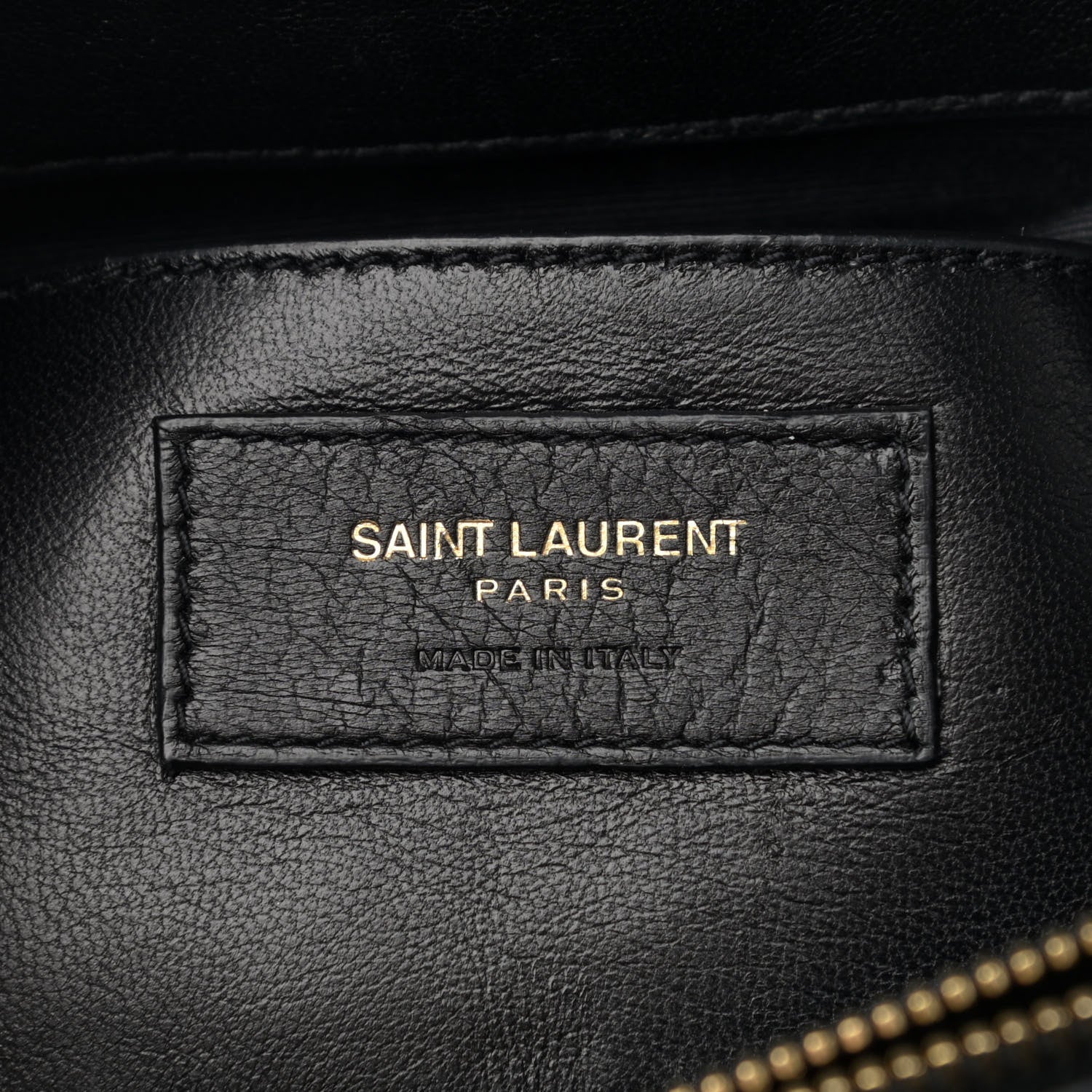 Saint Laurent Sheepskin Matelasse Chevron Monogram Large College Satchel Black 6 of 15