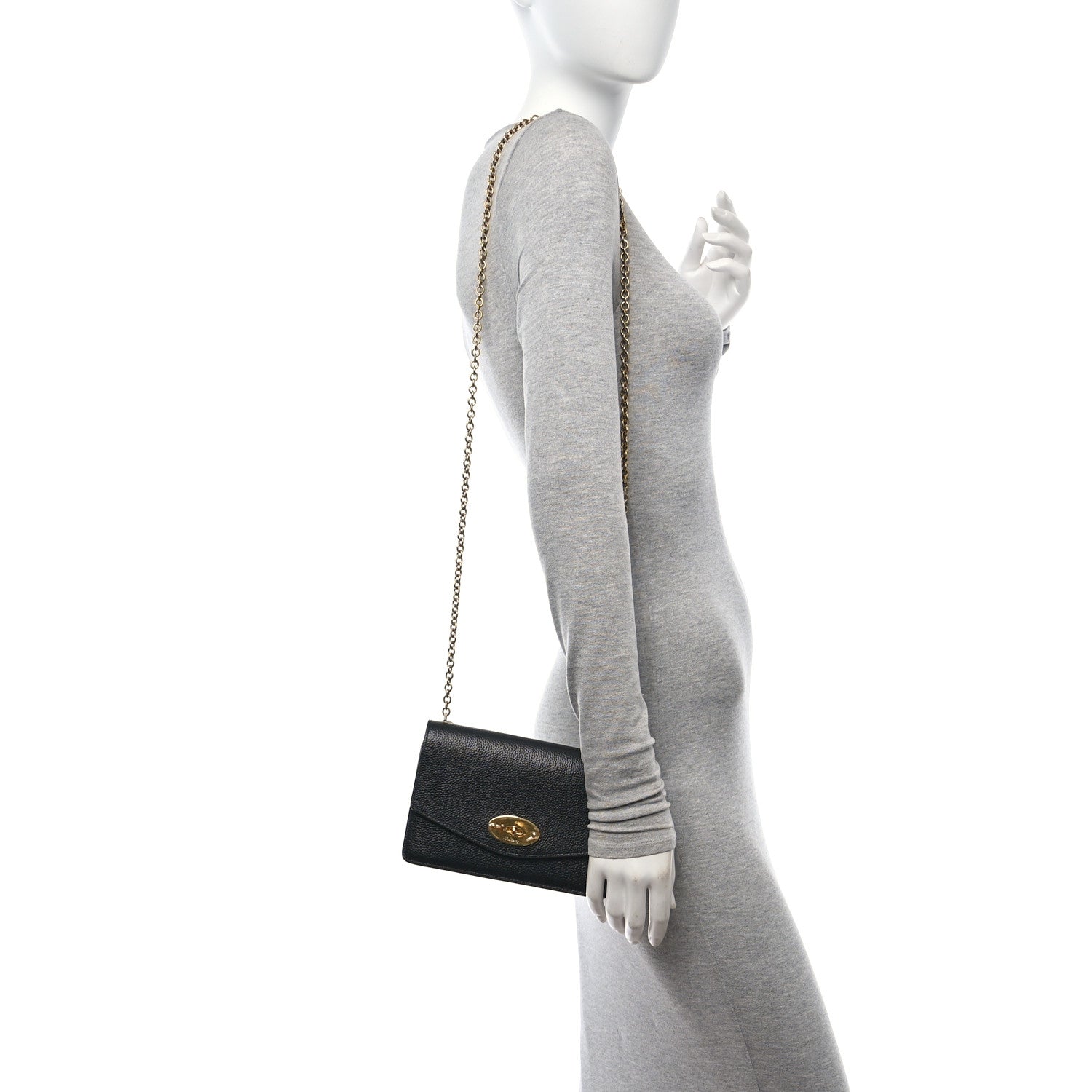 Mulberry Small Classic Grain Calfskin Small Darley Black 2 of 9