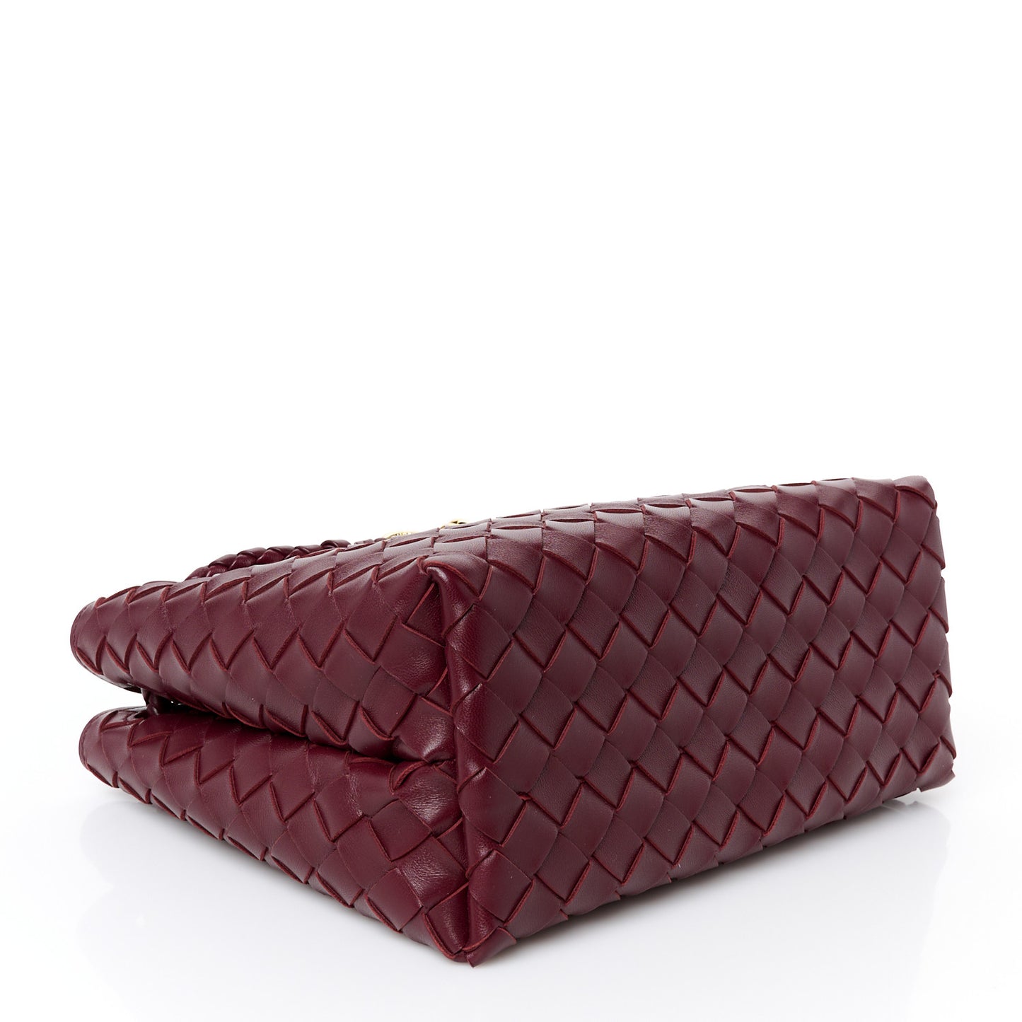 Nappa Intrecciato Small Andiamo Shoulder Bag Barolo