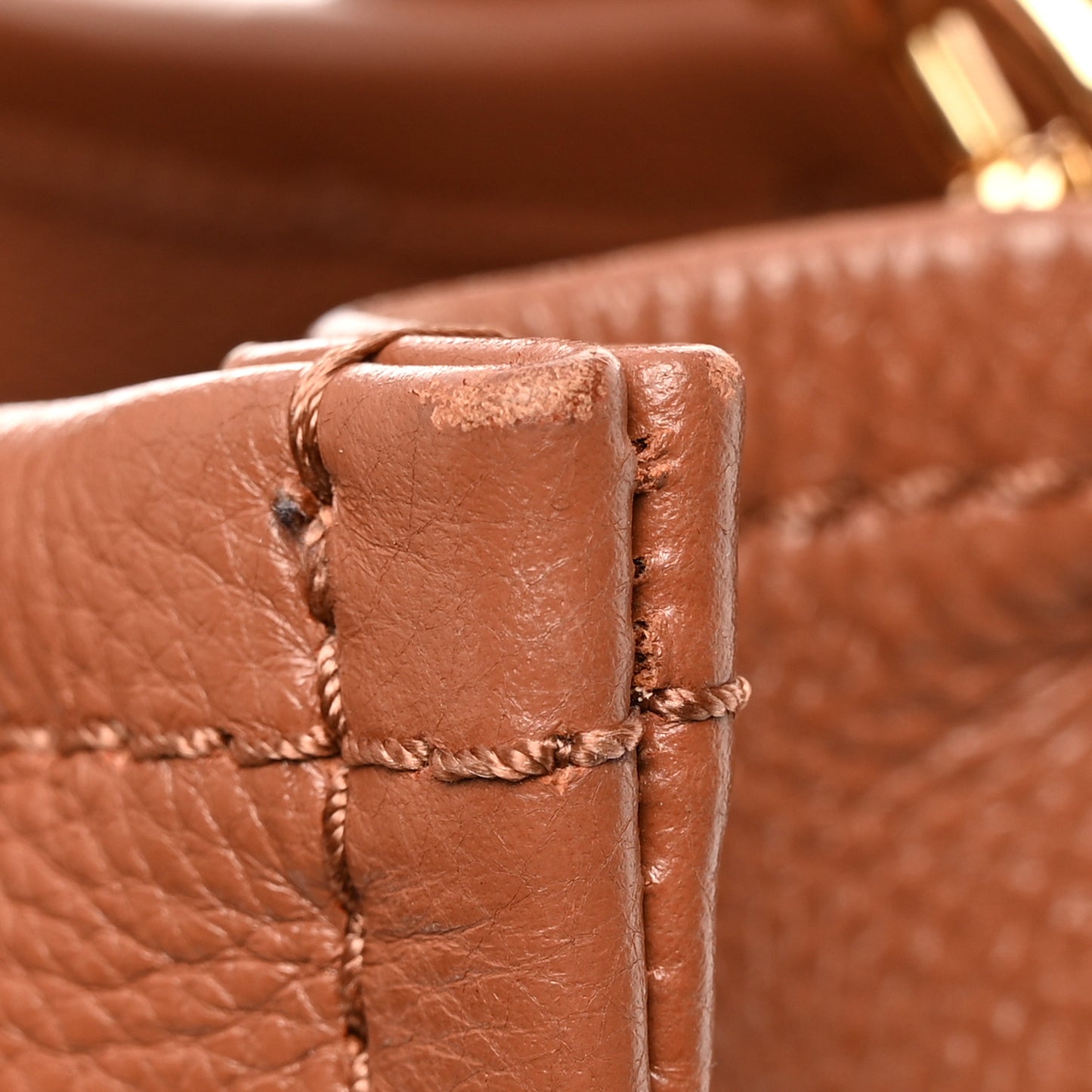 Grained Calfskin Medium The Tote Bag Argan Oil