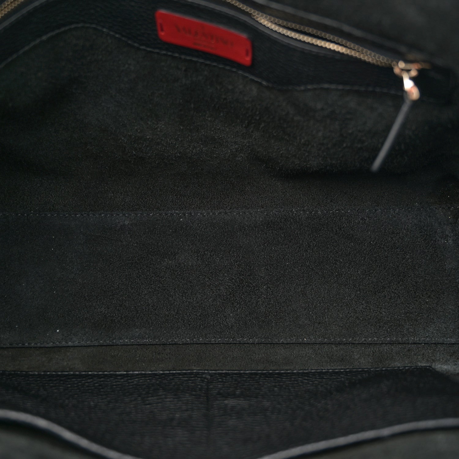 Valentino Garavani Grained Calfskin Rockstud Shoulder Tote Black 5 of 9