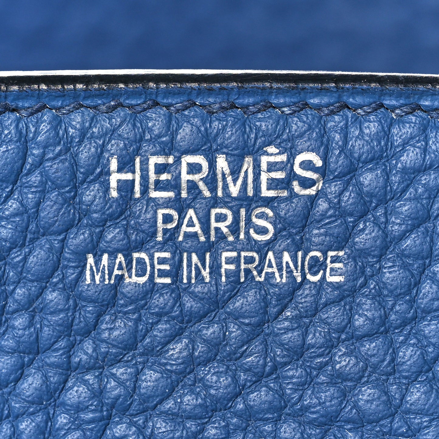 Taurillon Clemence Birkin 35 Bleu Brighton