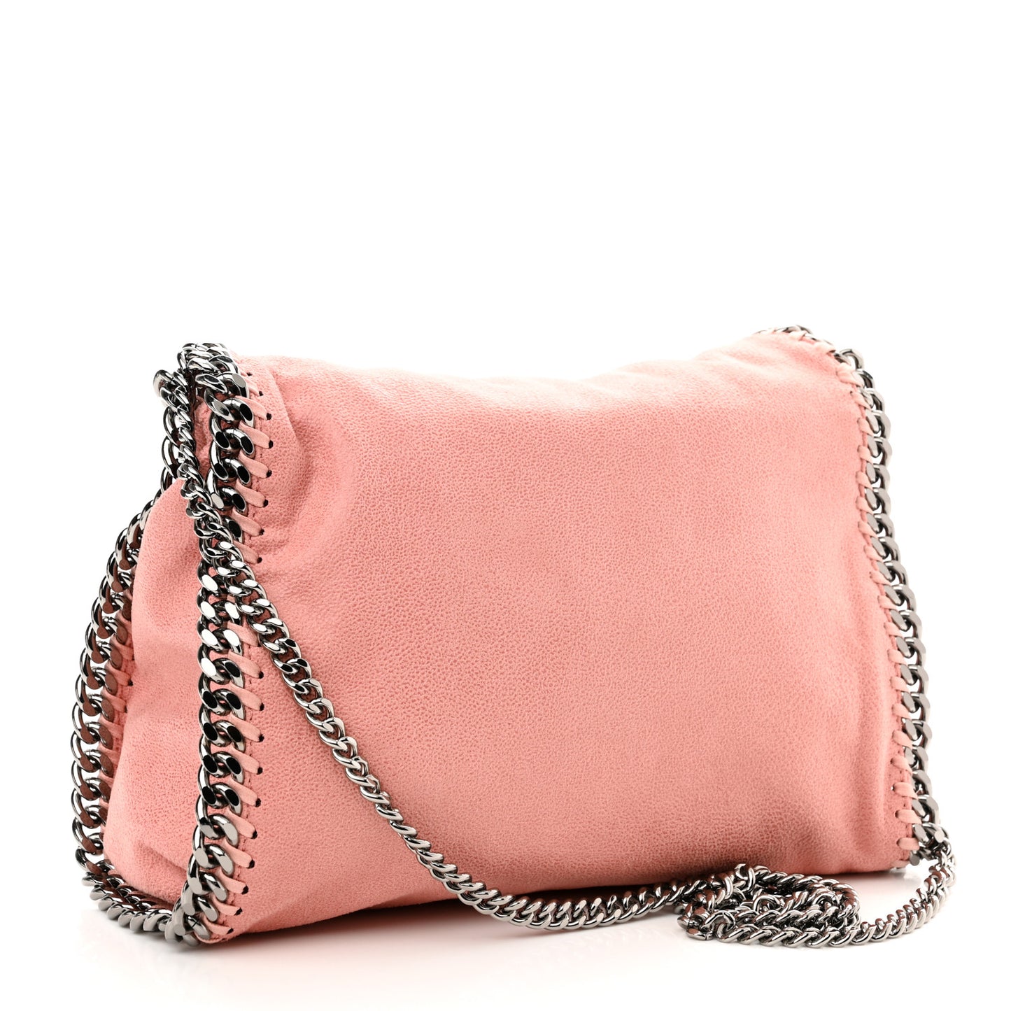 Shaggy Deer Mini Falabella Fold Over Tote Pink