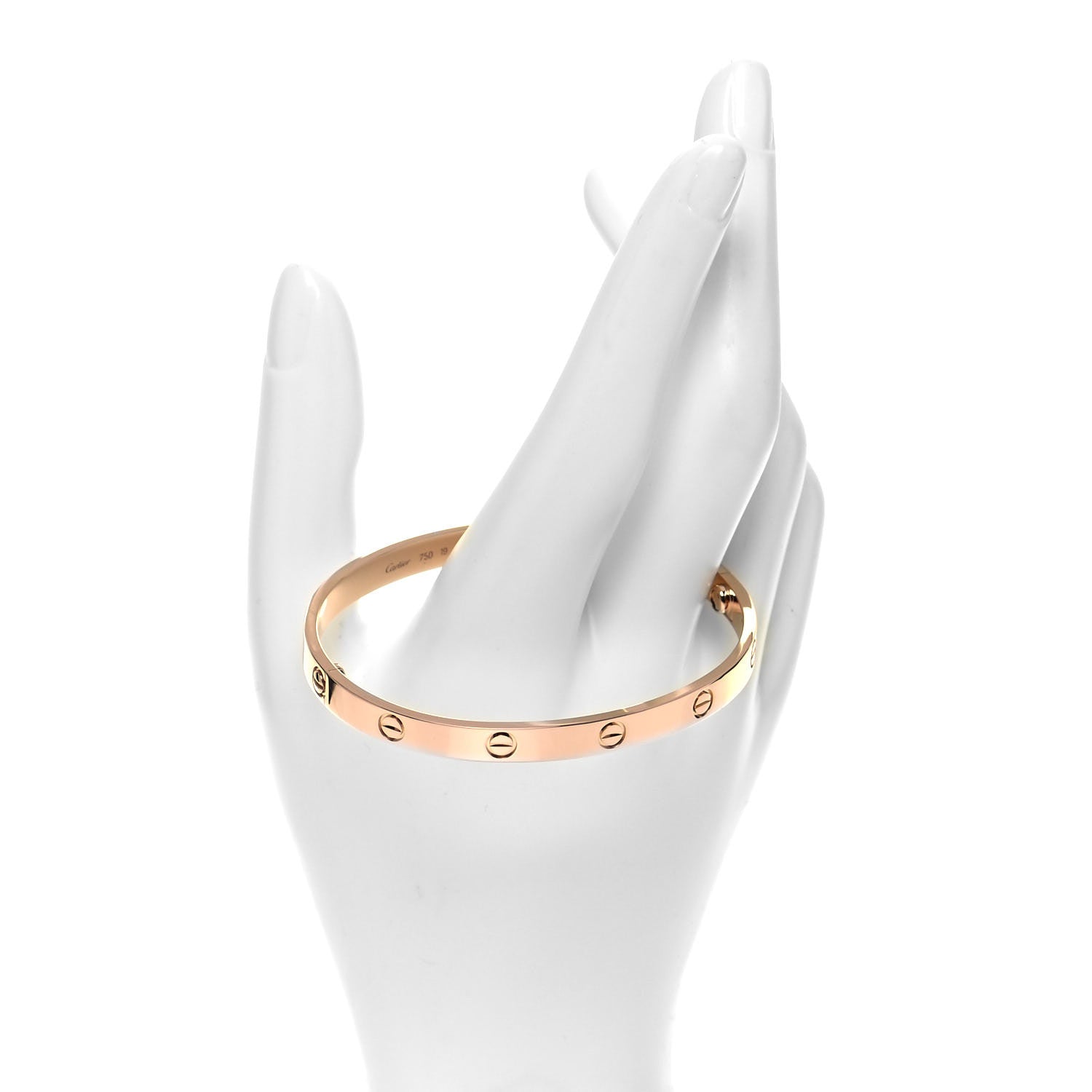 Cartier 18K Pink Gold LOVE Bracelet 19 4 of 12