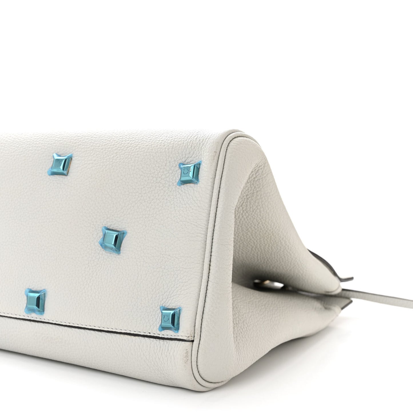 Calfskin Large The Studio Bag Gull Grey