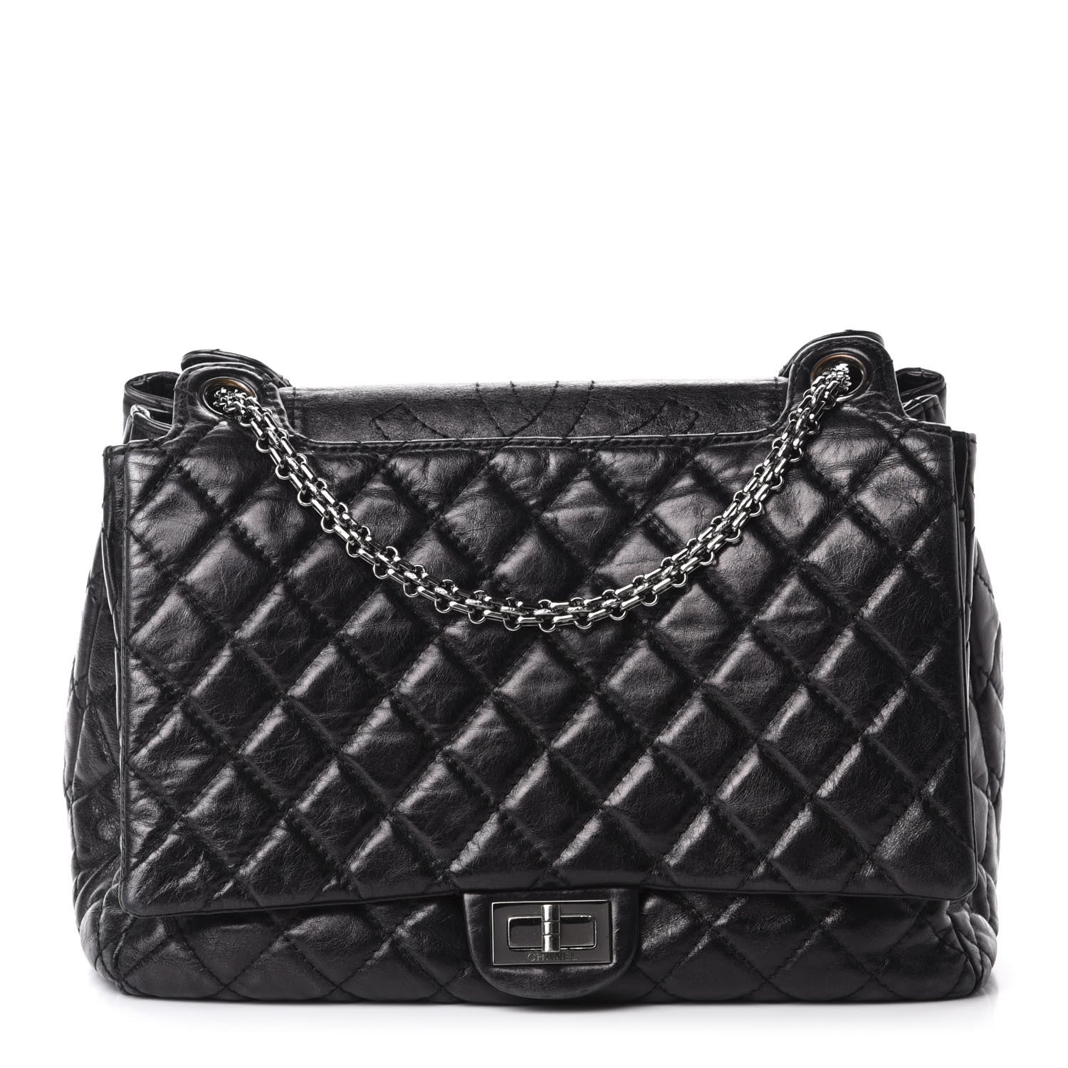 Chanel Metallic Aged Calfskin Quilted Reissue 2.55 Accordion Flap