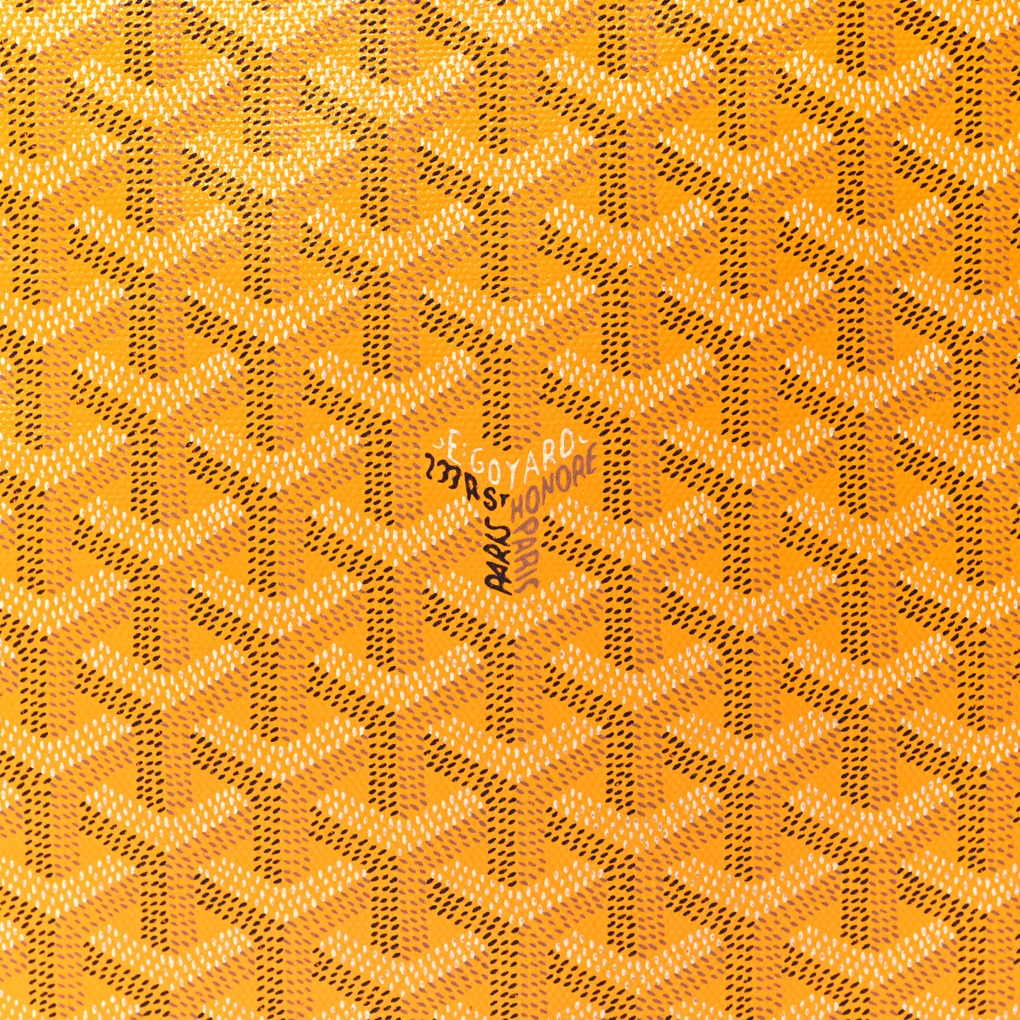 Goyardine Poitiers Claire Voie Tote Yellow