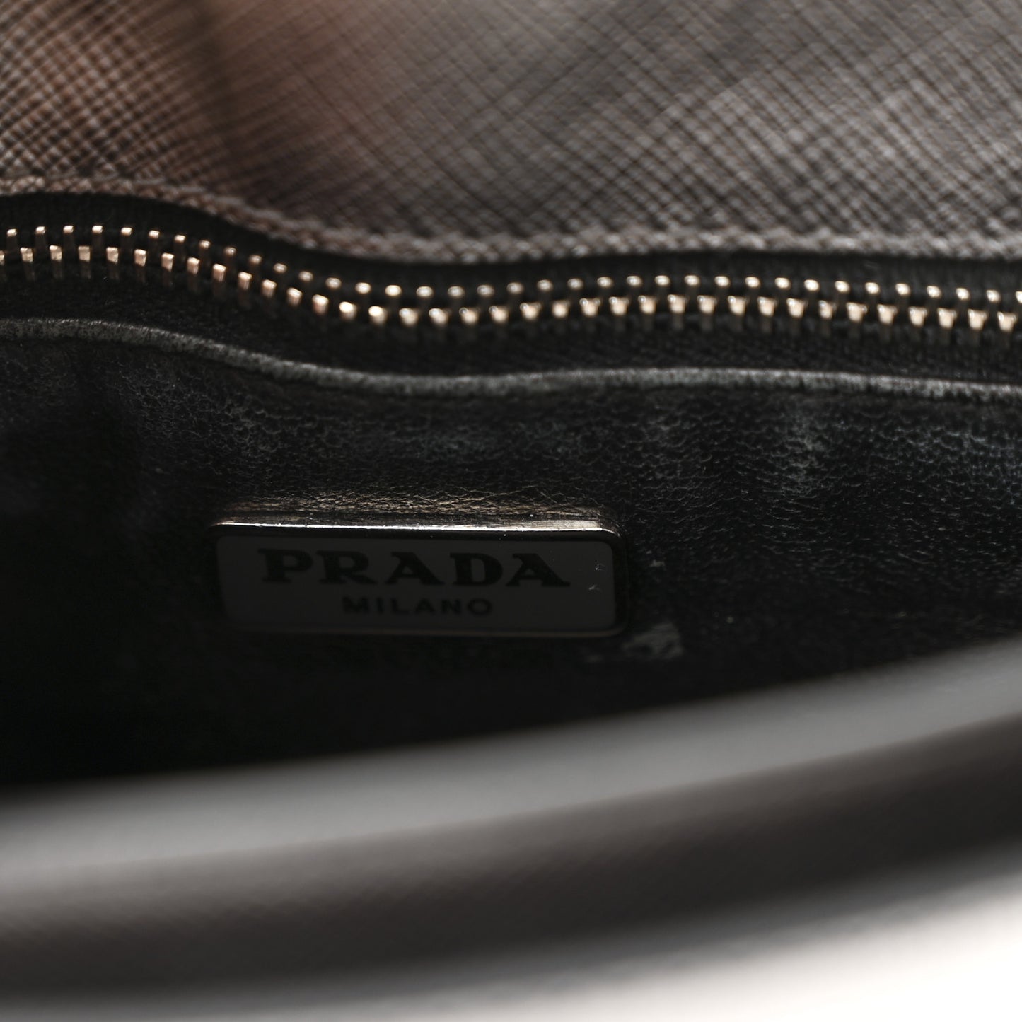 Metallic Saffiano Lux Sound Crossbody Bag Cromo