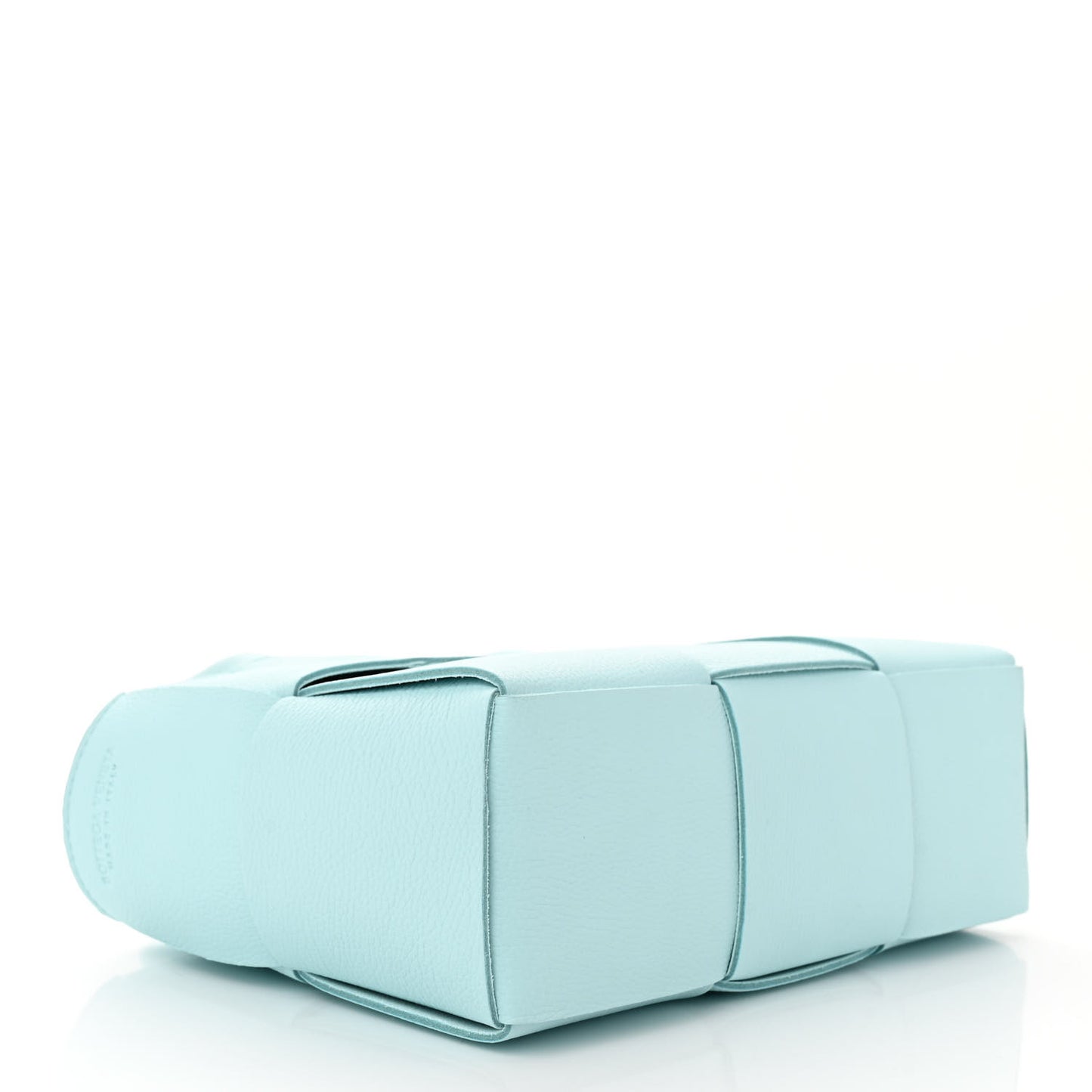Grained Calfskin Maxi Intrecciato Mini Arco Tote Pale Blue