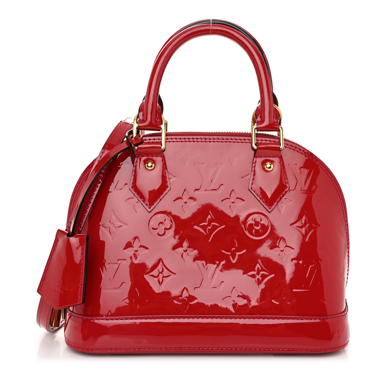 Louis Vuitton Vernis Alma BB Cherry 1 of 10
