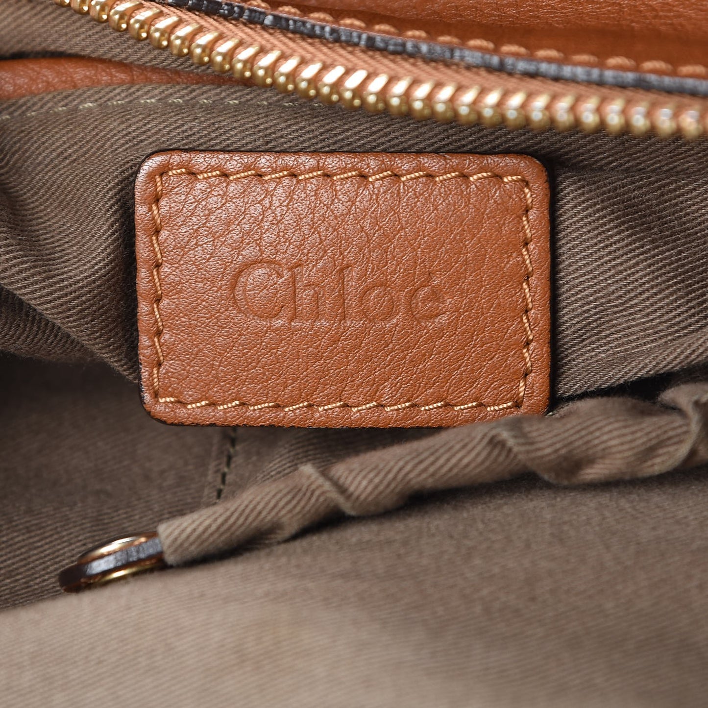 Calfskin Large Marcie Satchel Tan