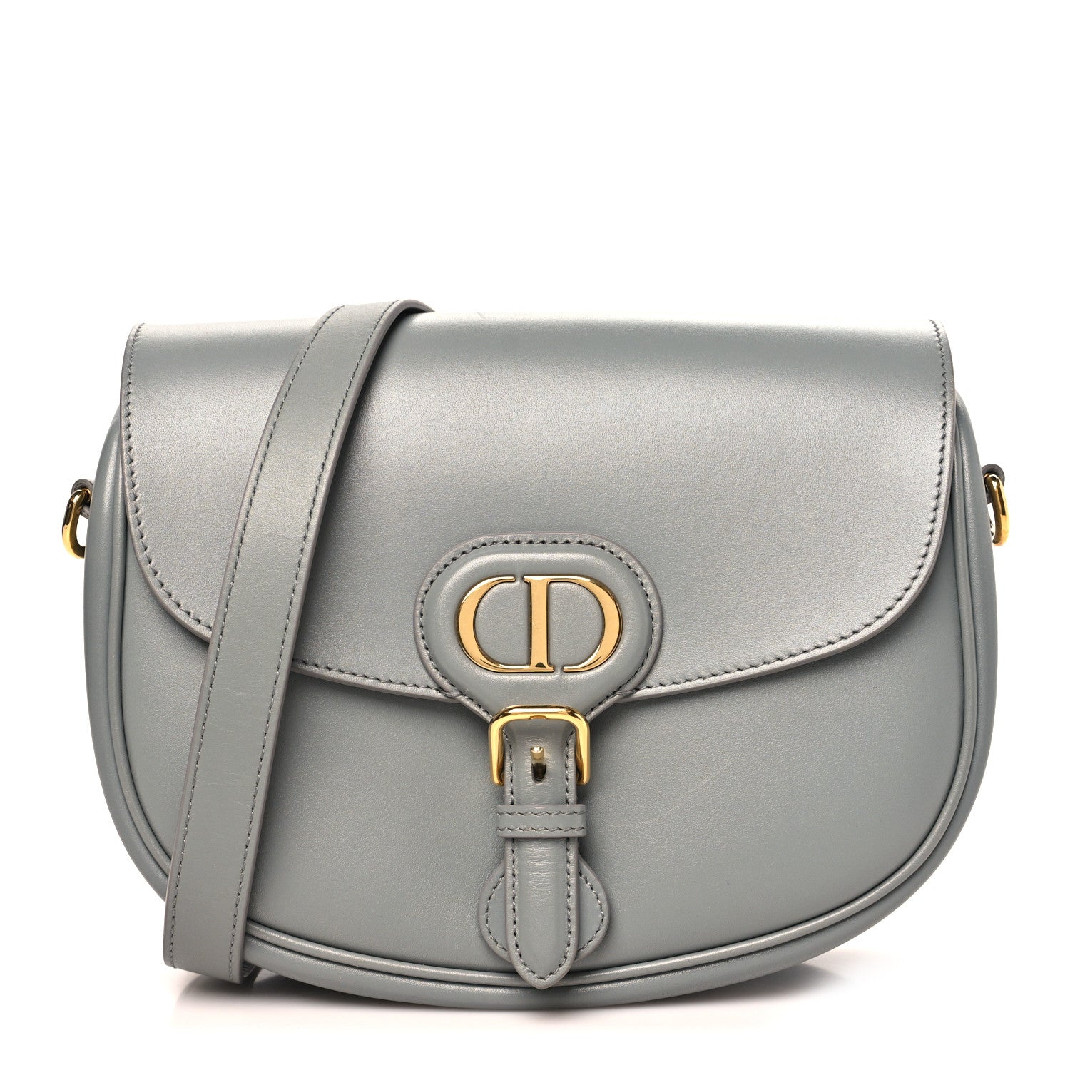 Christian Dior Box Calfskin Medium Bobby Flap Gray 1903088