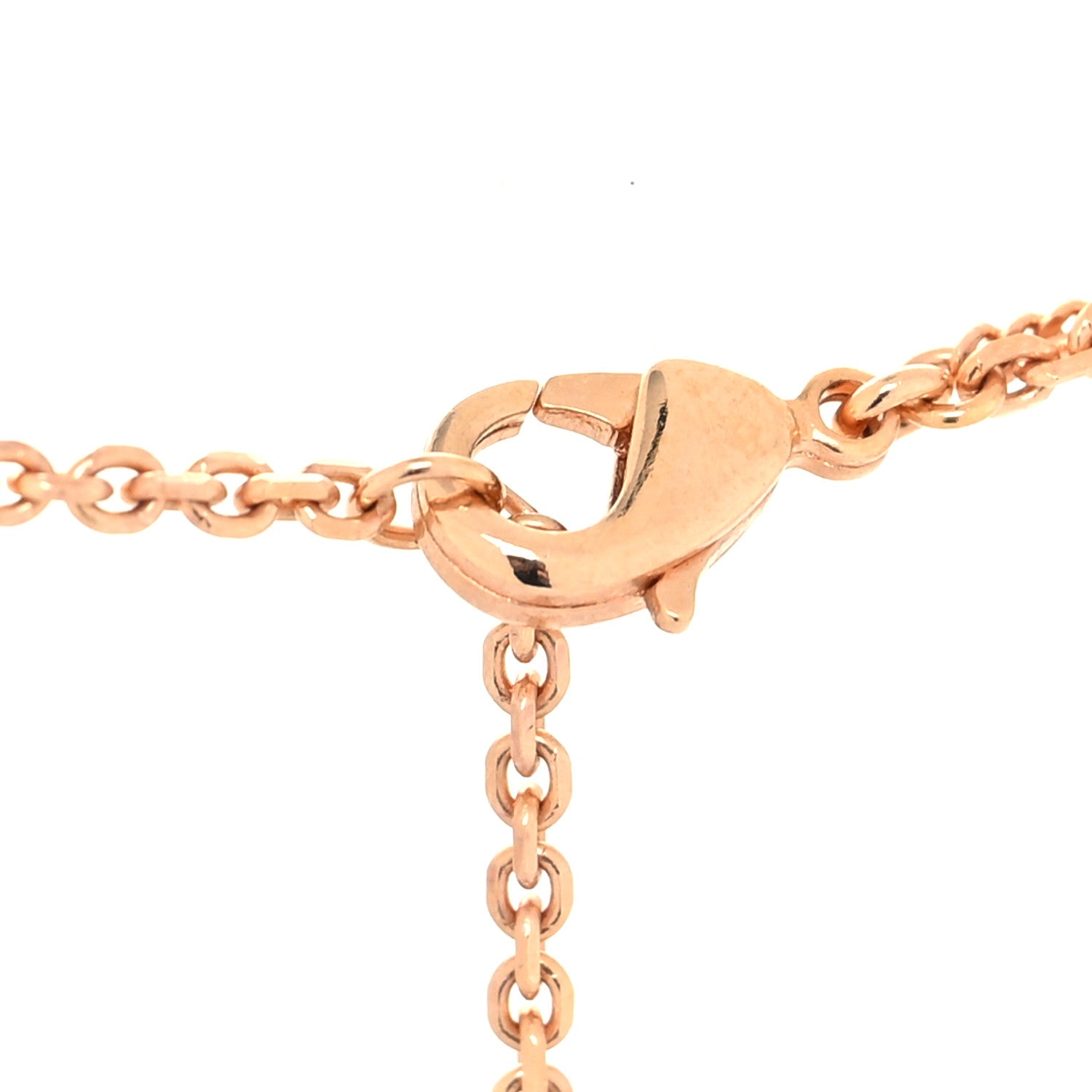 Christian Dior Metal Crystal Petit CD Double Necklace Gold 4 of 5