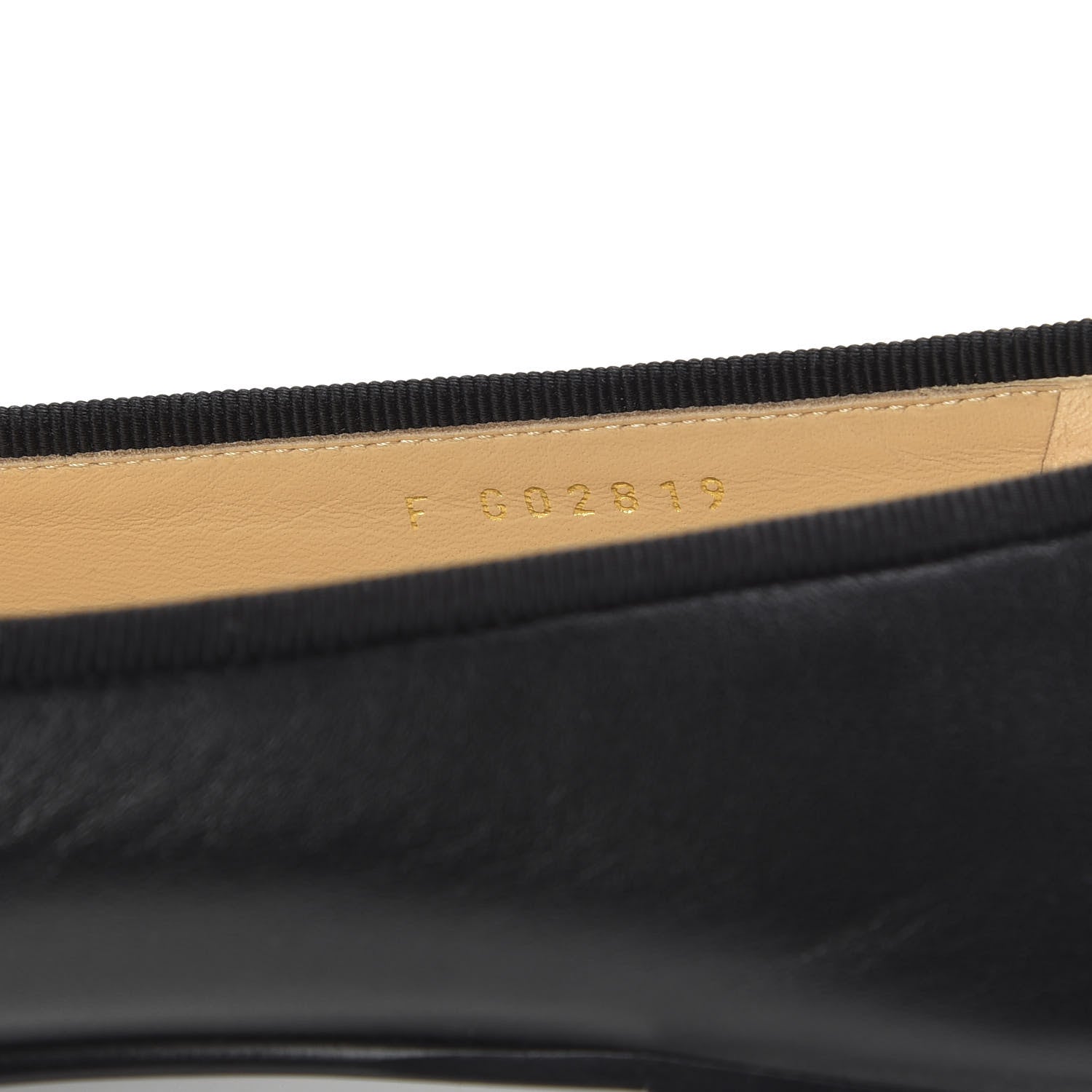 Chanel Lambskin Patent Cap Toe Ballerina Flats 38.5 Black 9 of 10