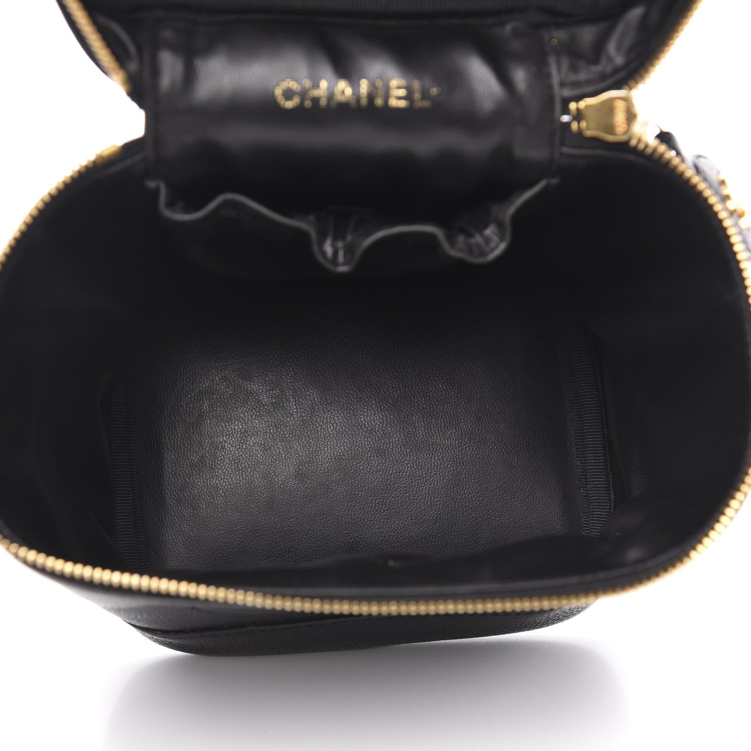 Chanel Caviar Vanity Cosmetic Case Black 5 of 11
