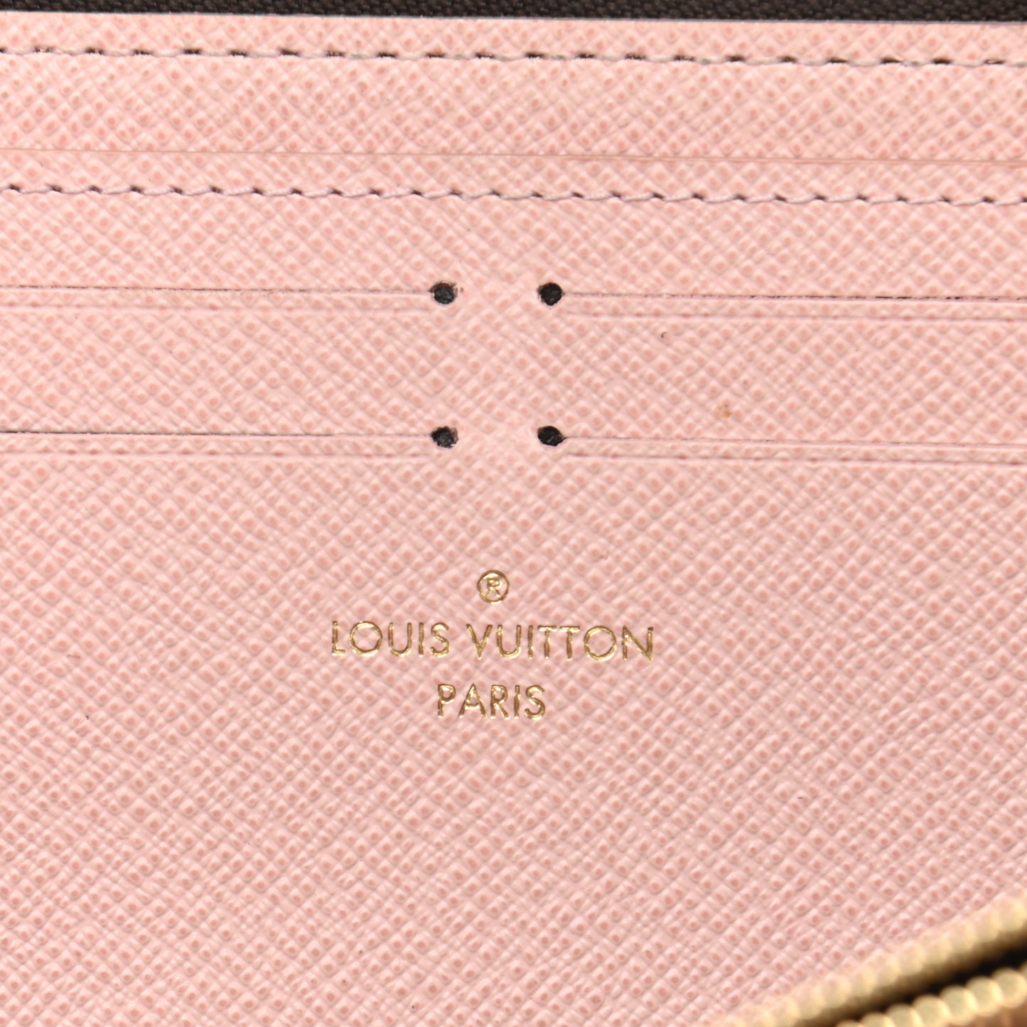 Damier Ebene Clemence Wallet Rose Ballerine