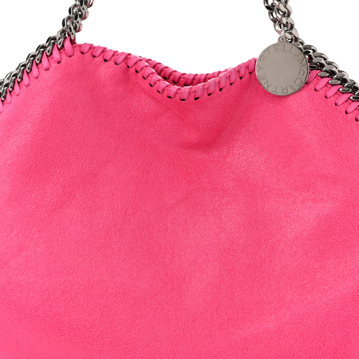Shaggy Deer Small Falabella Tote Hot Pink