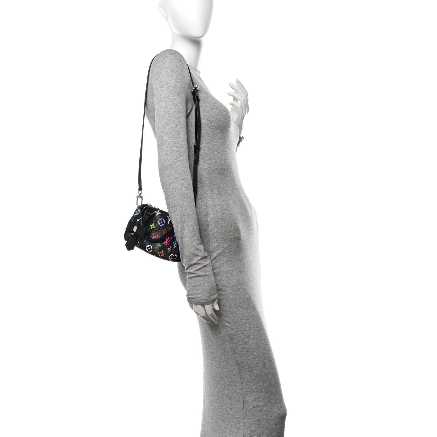 LV X TM Monogram Multicolor Nano Speedy Black