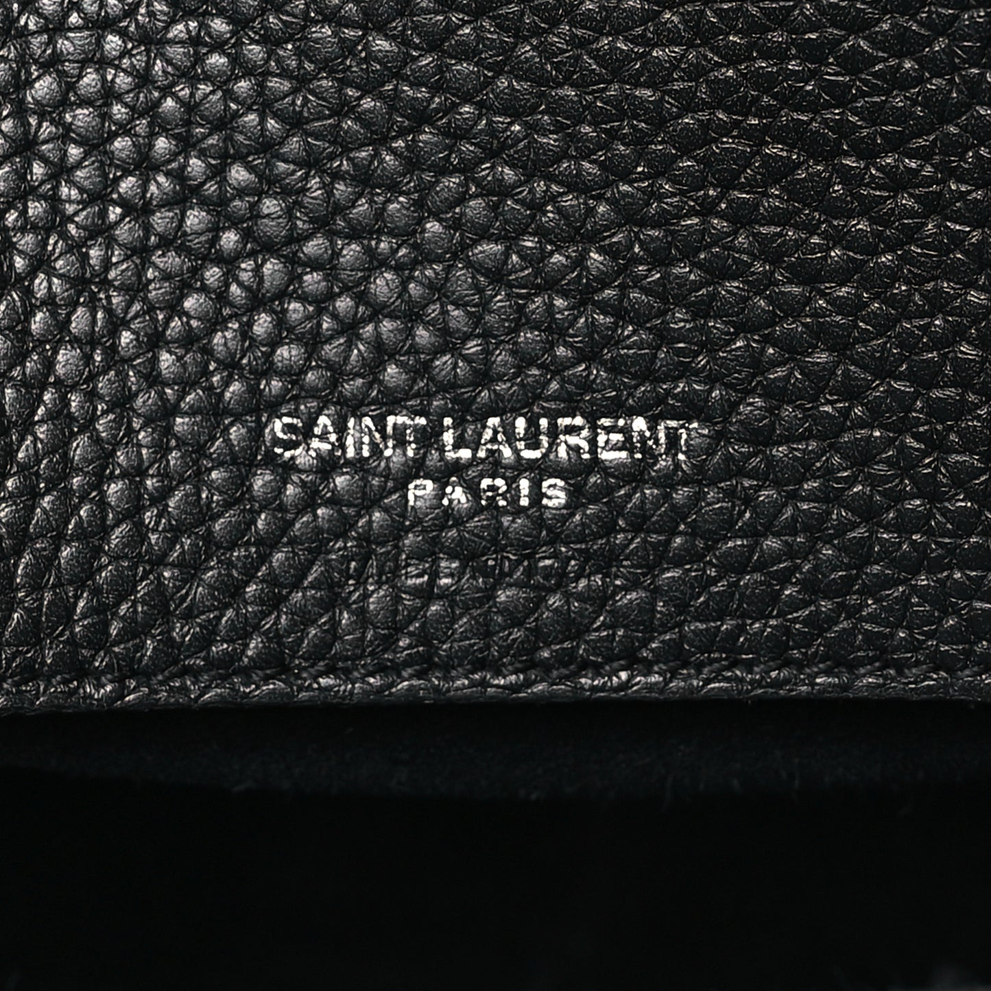 Grained Calfskin Nano Sac De Jour Souple Black