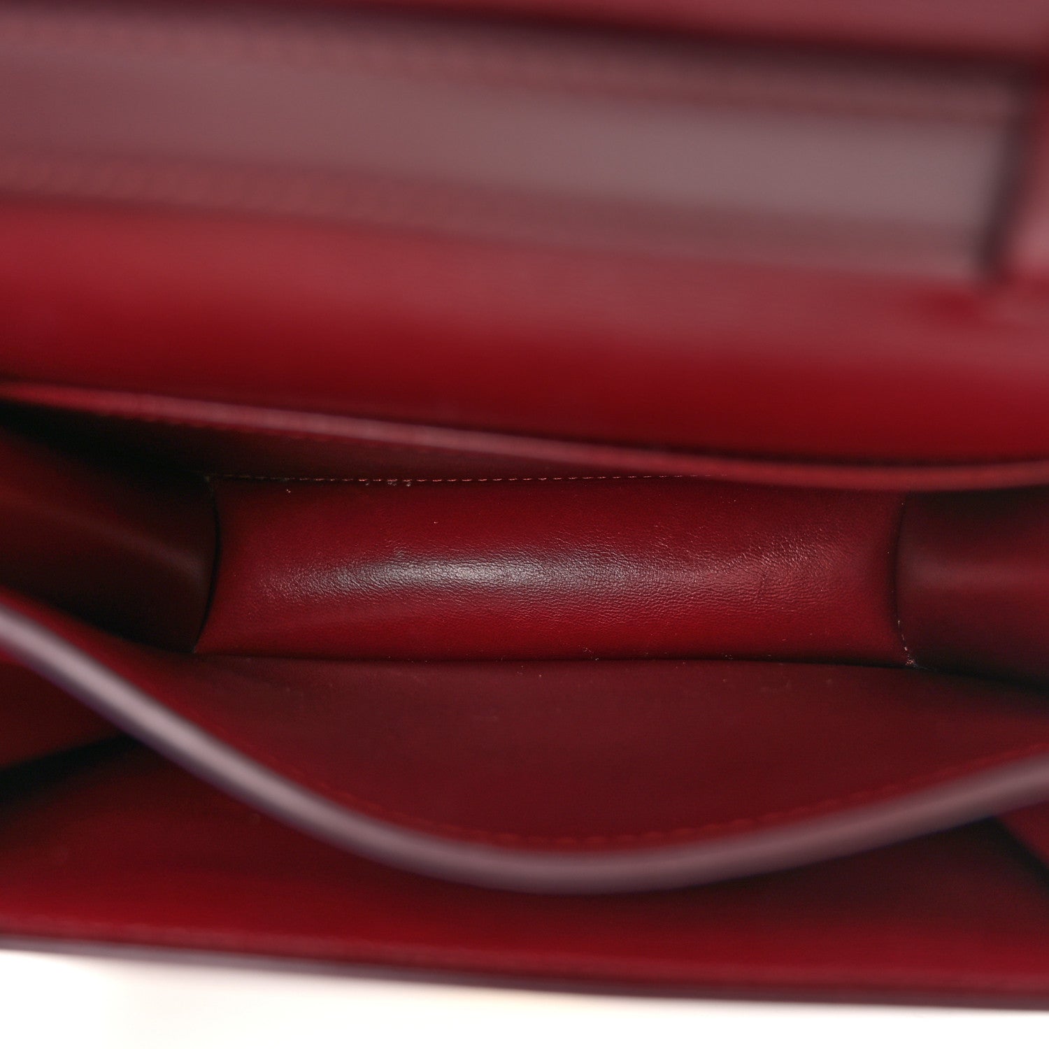 Celine Box Calfskin Teen Classic Box Flap Bag Burgundy 6 of 12