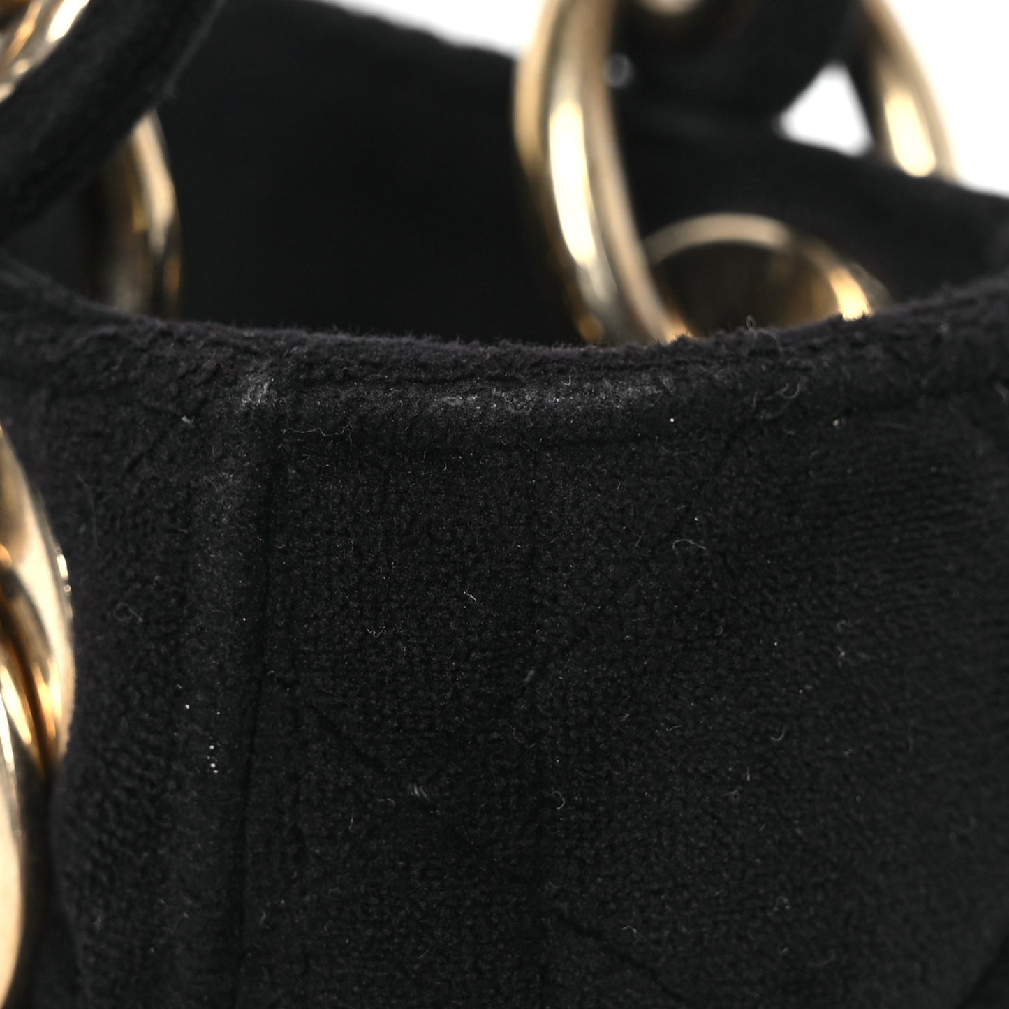 Velvet Mini Lady Dior Black