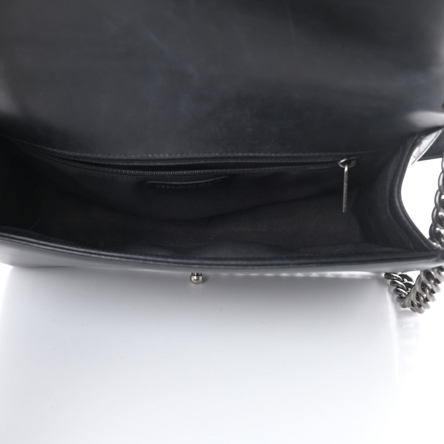 Lambskin Quilted New Medium Boy Flap Black