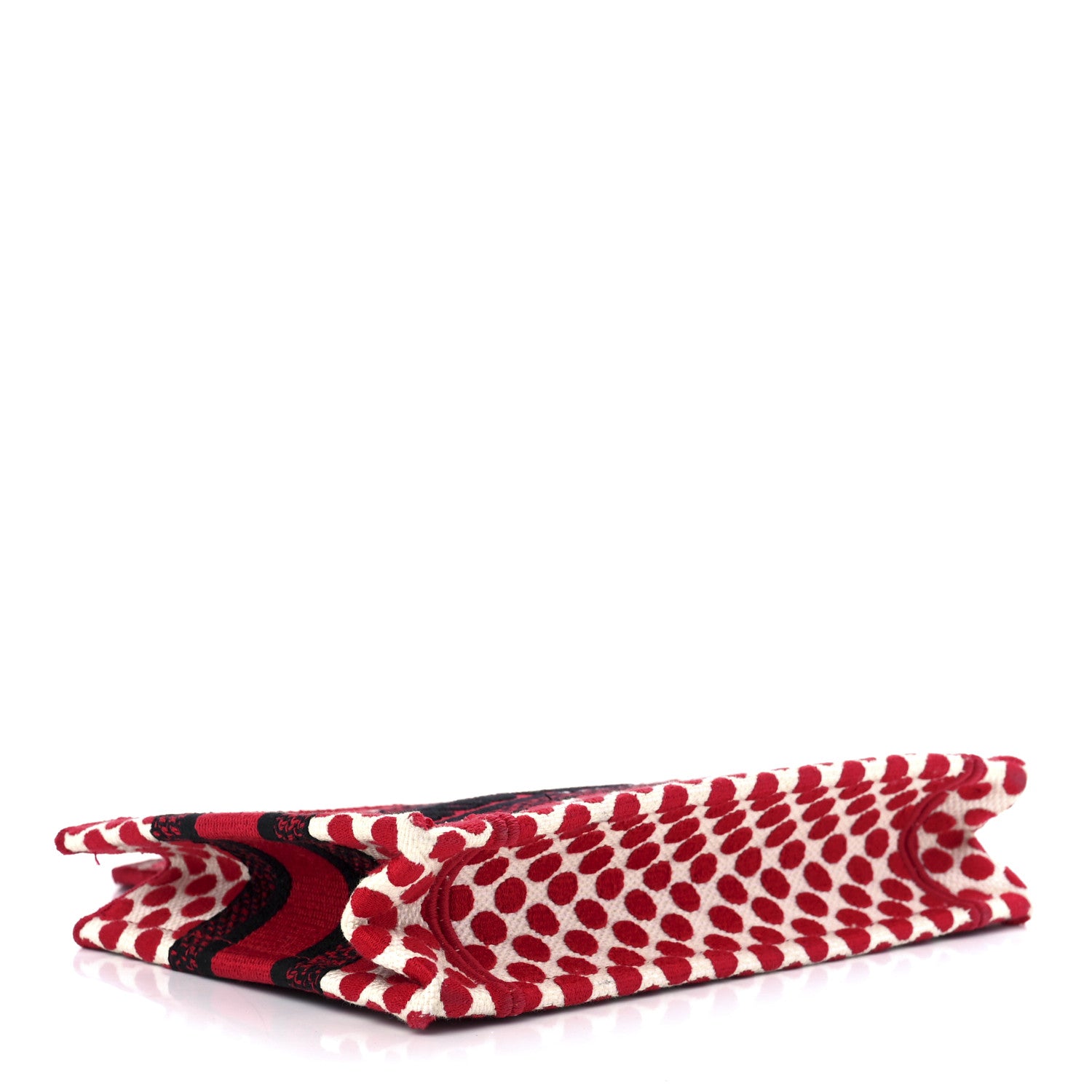 Christian Dior Canvas DiorAmour Dots Mini Book Tote Red 4 of 11