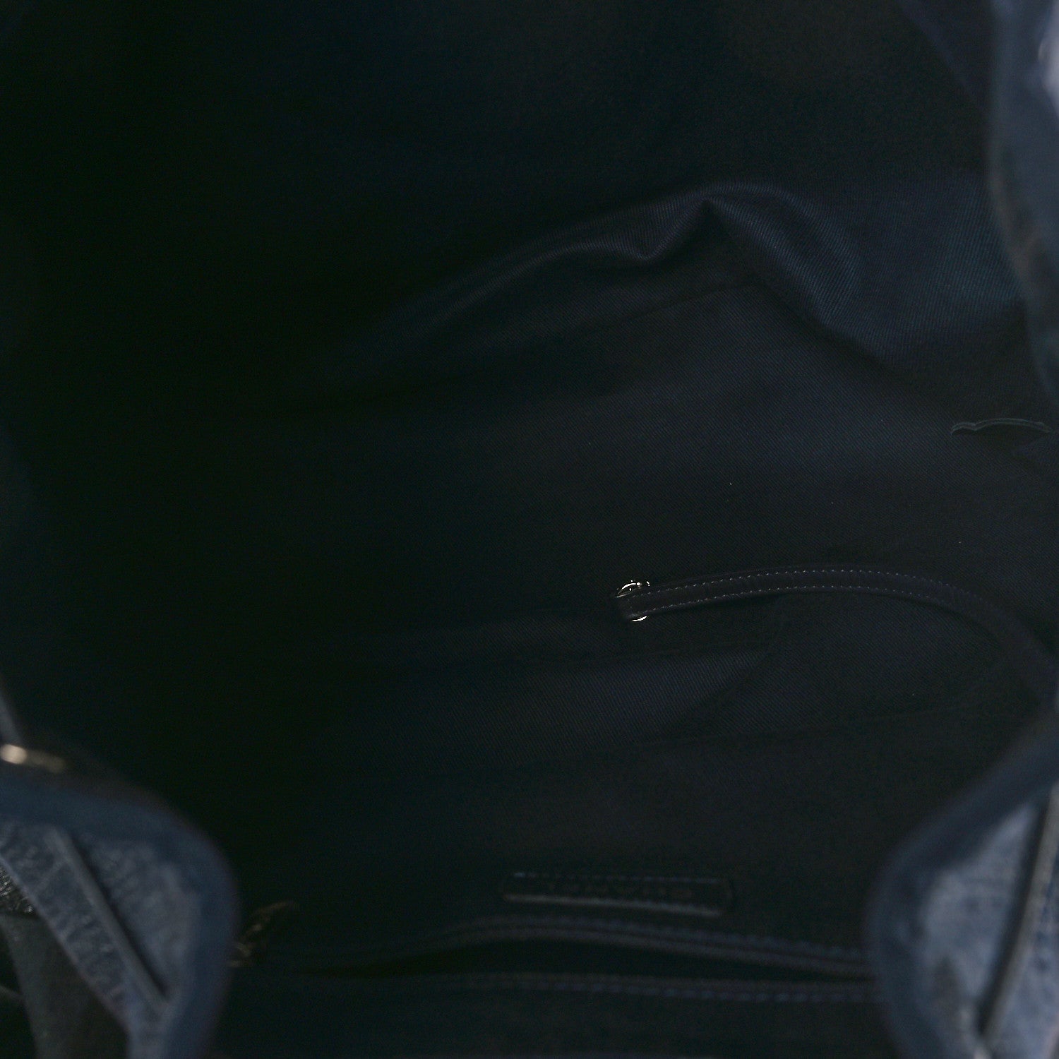 Chanel Canvas Large Deauville Backpack Denim Blue 5 of 9