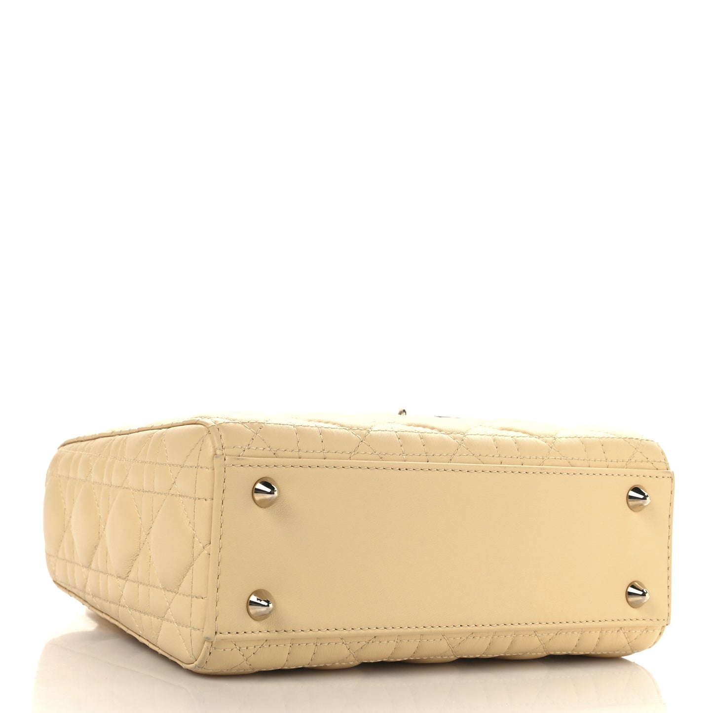 Lambskin Cannage Small My ABCDior Lady Dior Soft Yellow