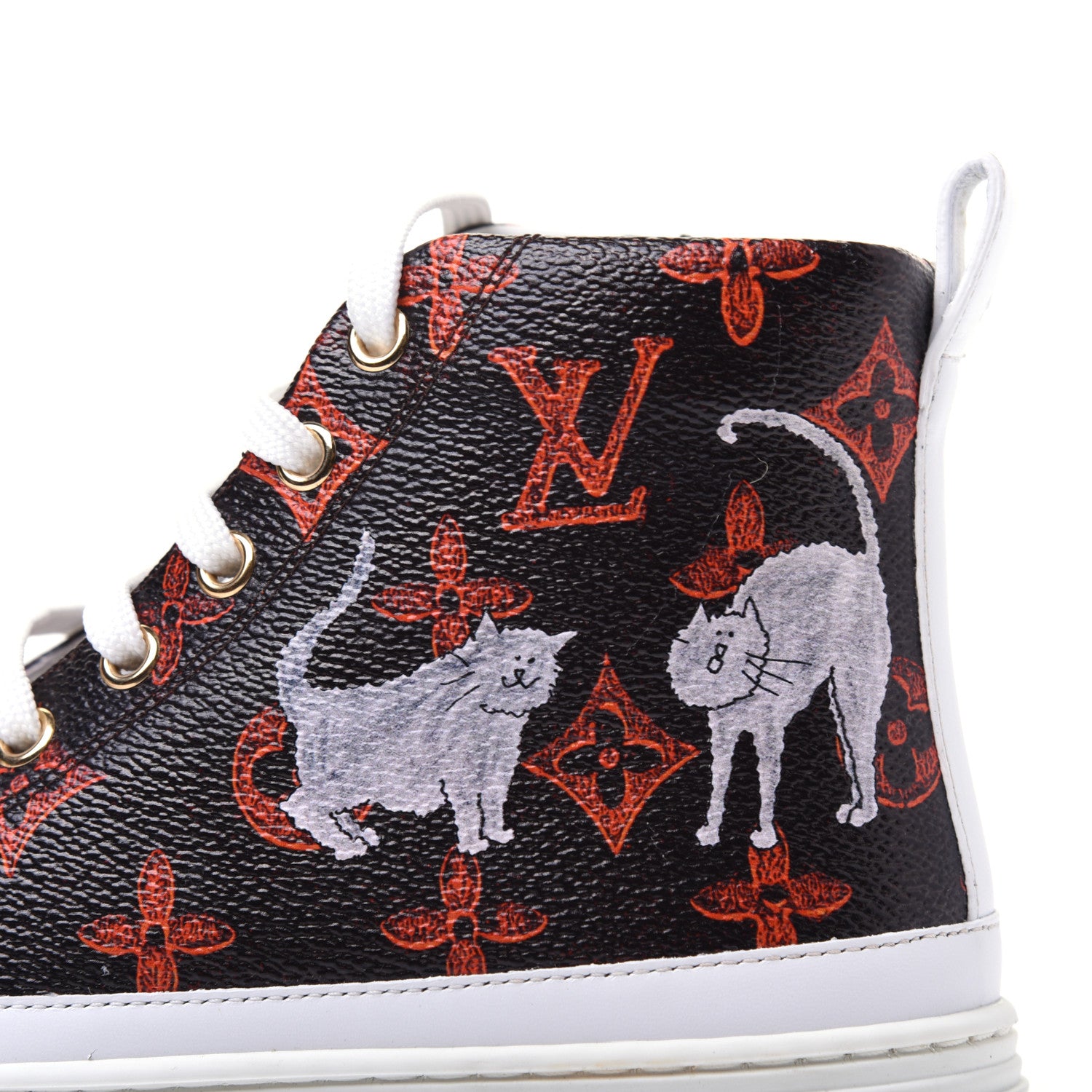 Louis Vuitton Catogram Stellar Sneaker Boots 35 Marron 12 of 14