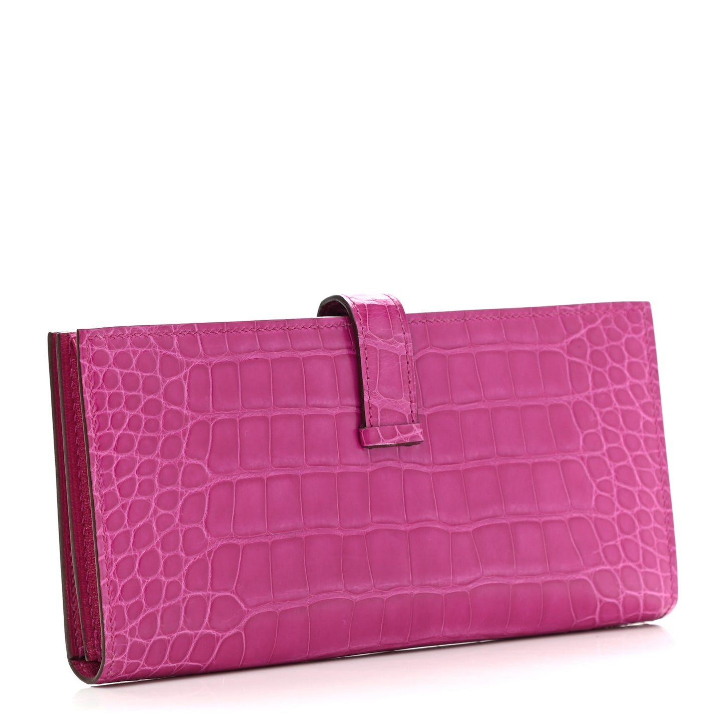Shiny Alligator Bearn Wallet Rose Scheherazade