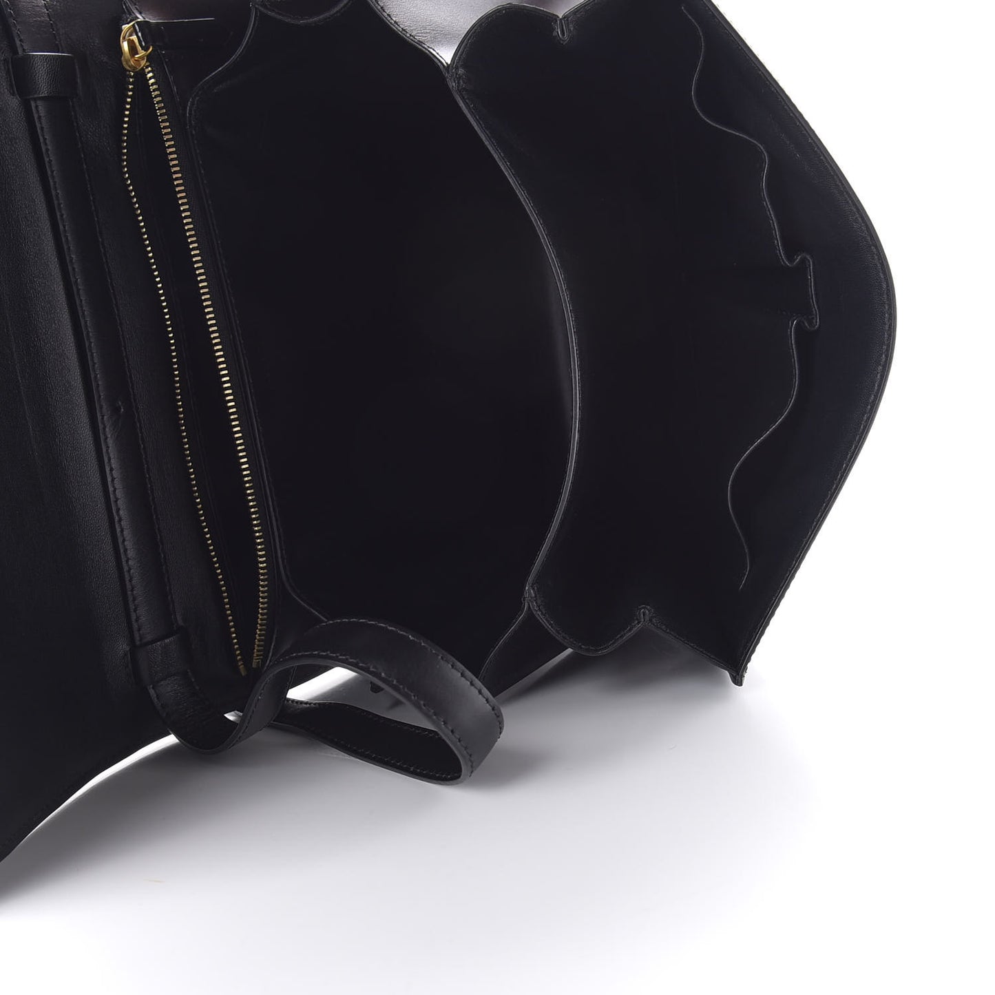 Box Calfskin Medium Classic Box Flap Bag Black