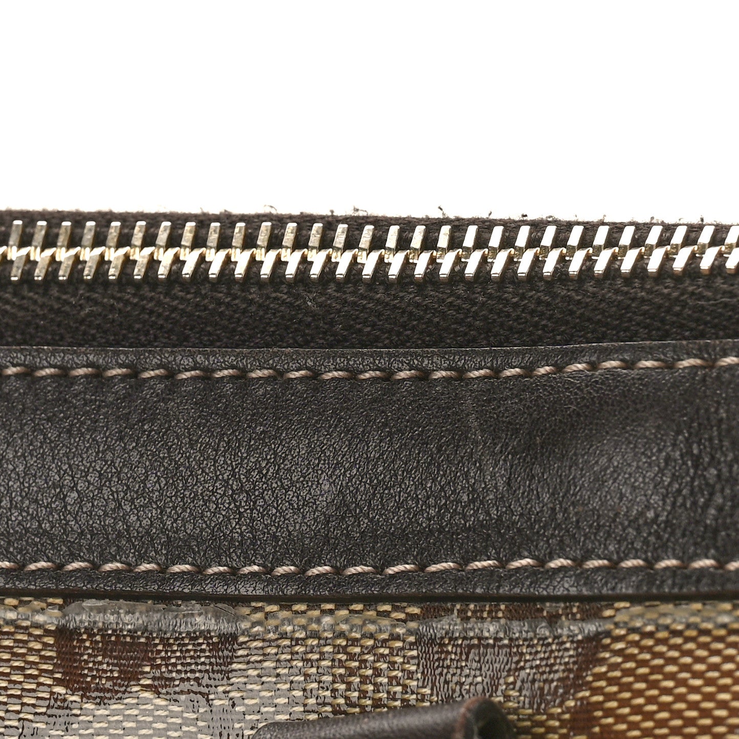 Monogram Medium Abbey Tote Dark Brown