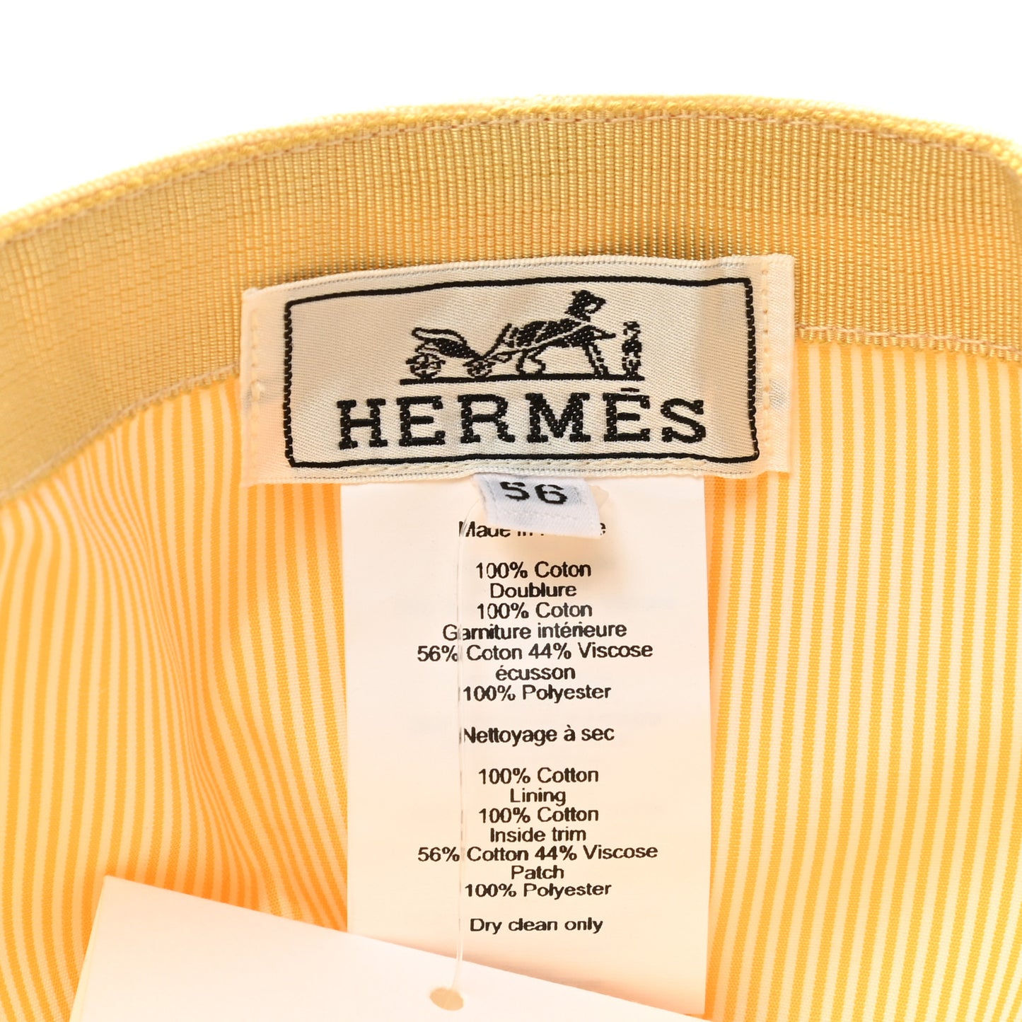 Cotton Canvas Tess Hat 56 Jaune Sable