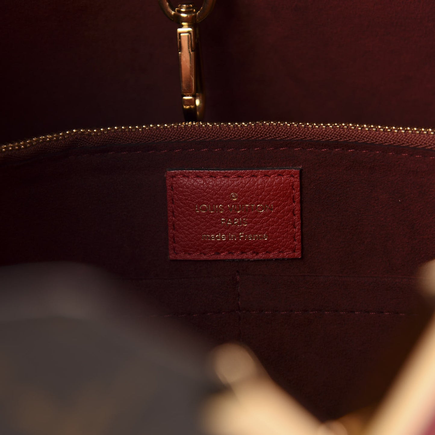 Calfskin Monogram Kimono Tote Cherry