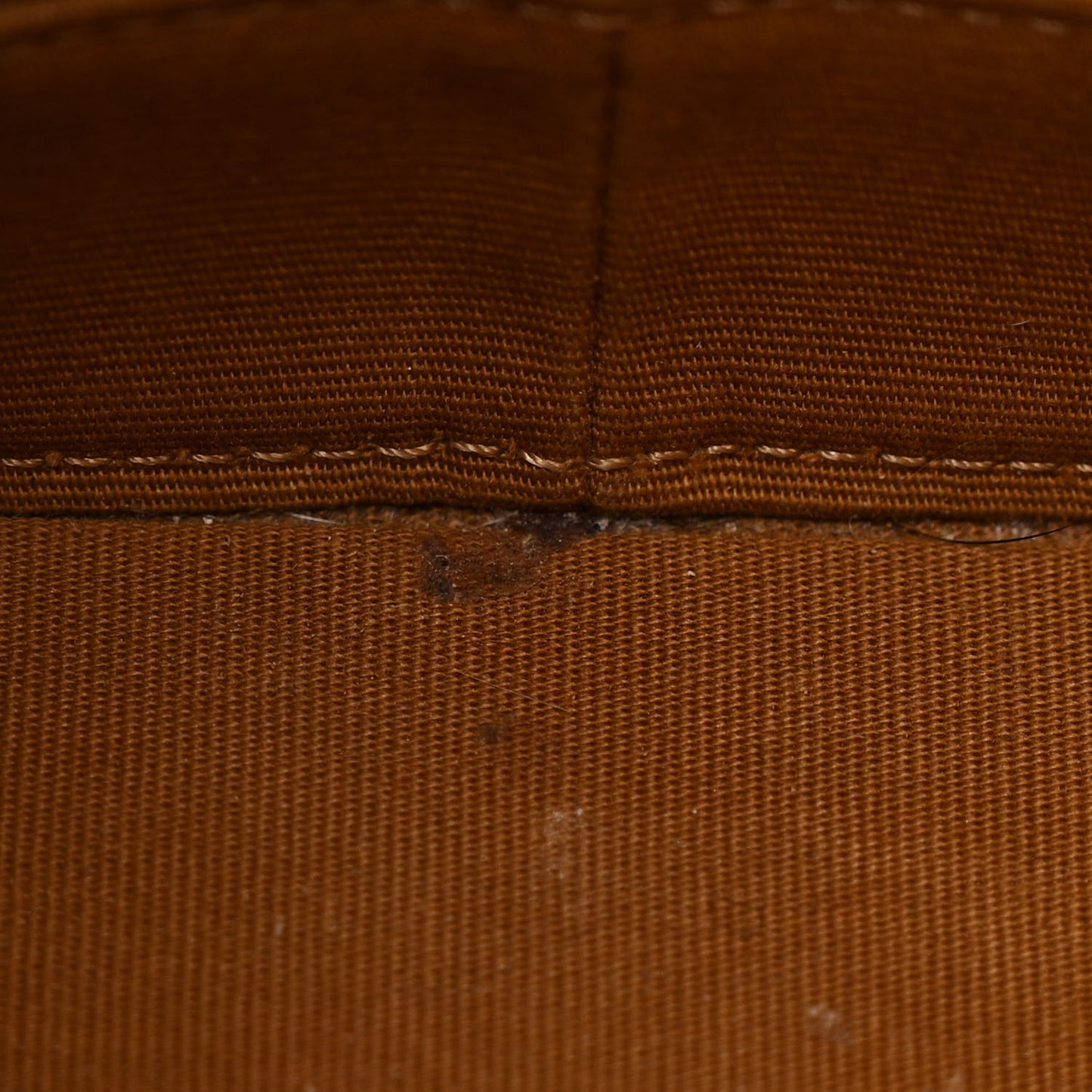 Triomphe Canvas Calfskin Small Bucket Bag Tan