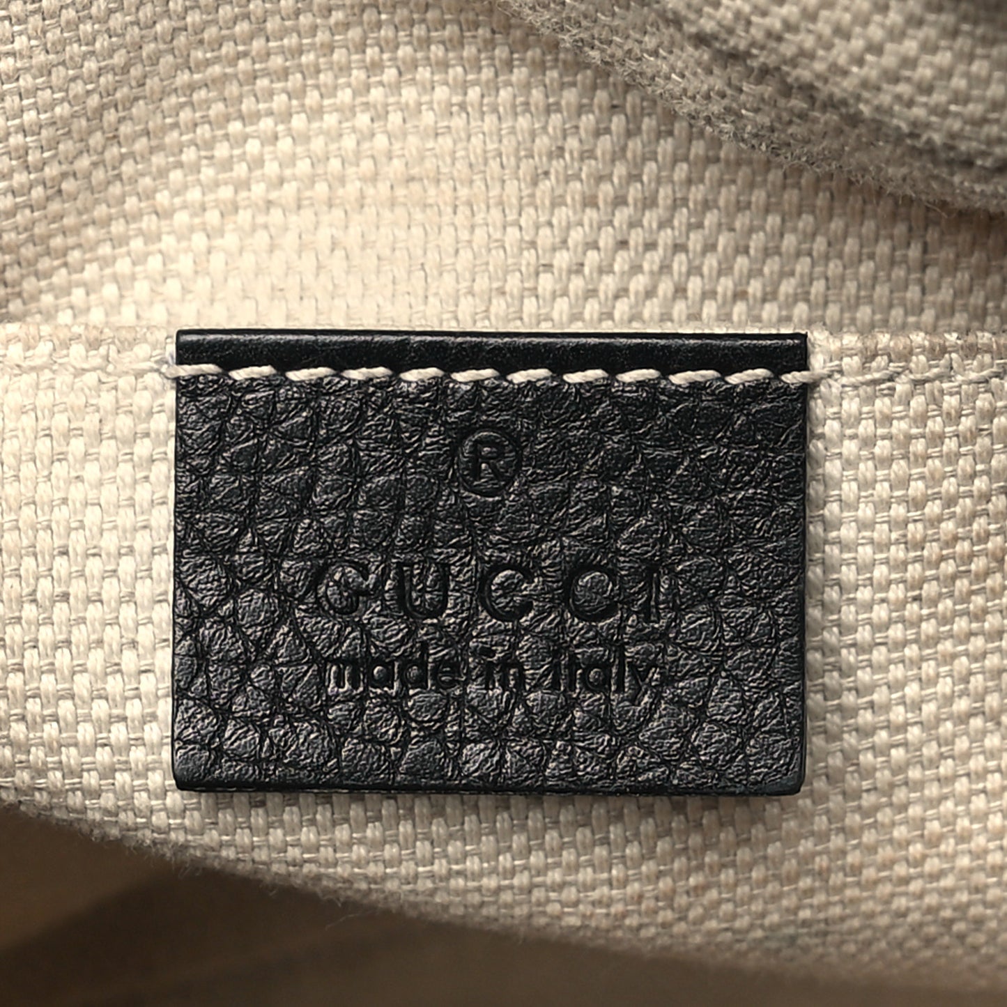 Pebbled Calfskin Small Soho Disco Bag Black